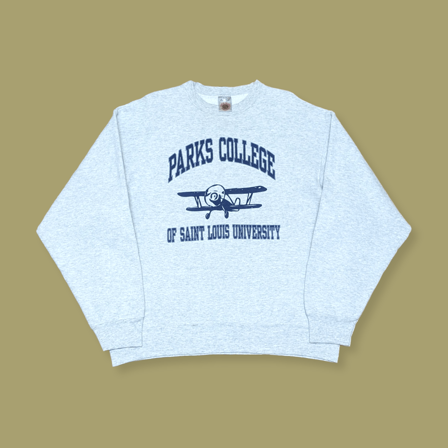 Fruit Of The Loom × Vintage Vtg 90s College San Louis University Crewneck Sweatshirt Size US L / EU 52-54 / 3 - 1 Thumbnail