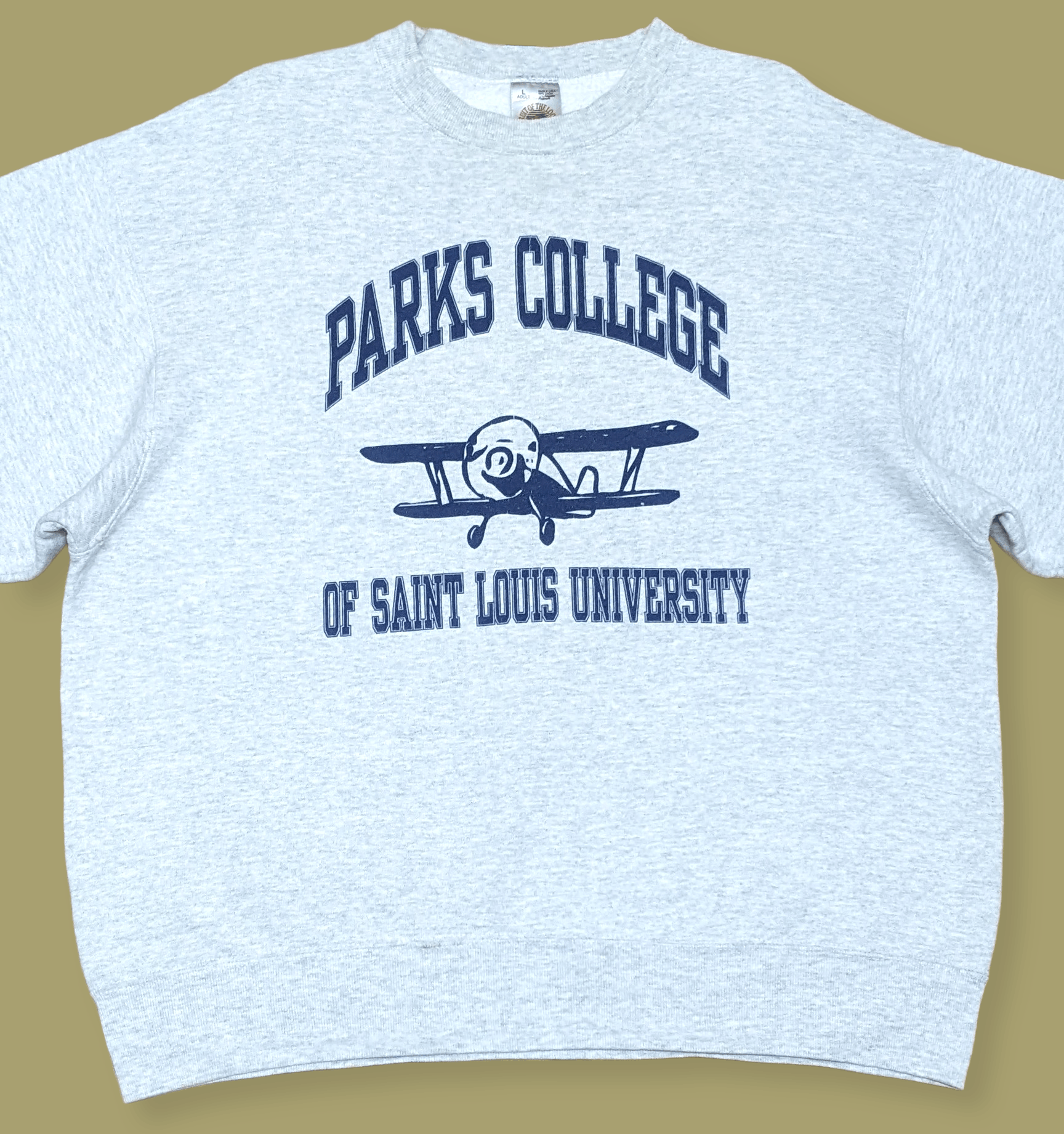 Fruit Of The Loom × Vintage Vtg 90s College San Louis University Crewneck Sweatshirt Size US L / EU 52-54 / 3 - 4 Thumbnail