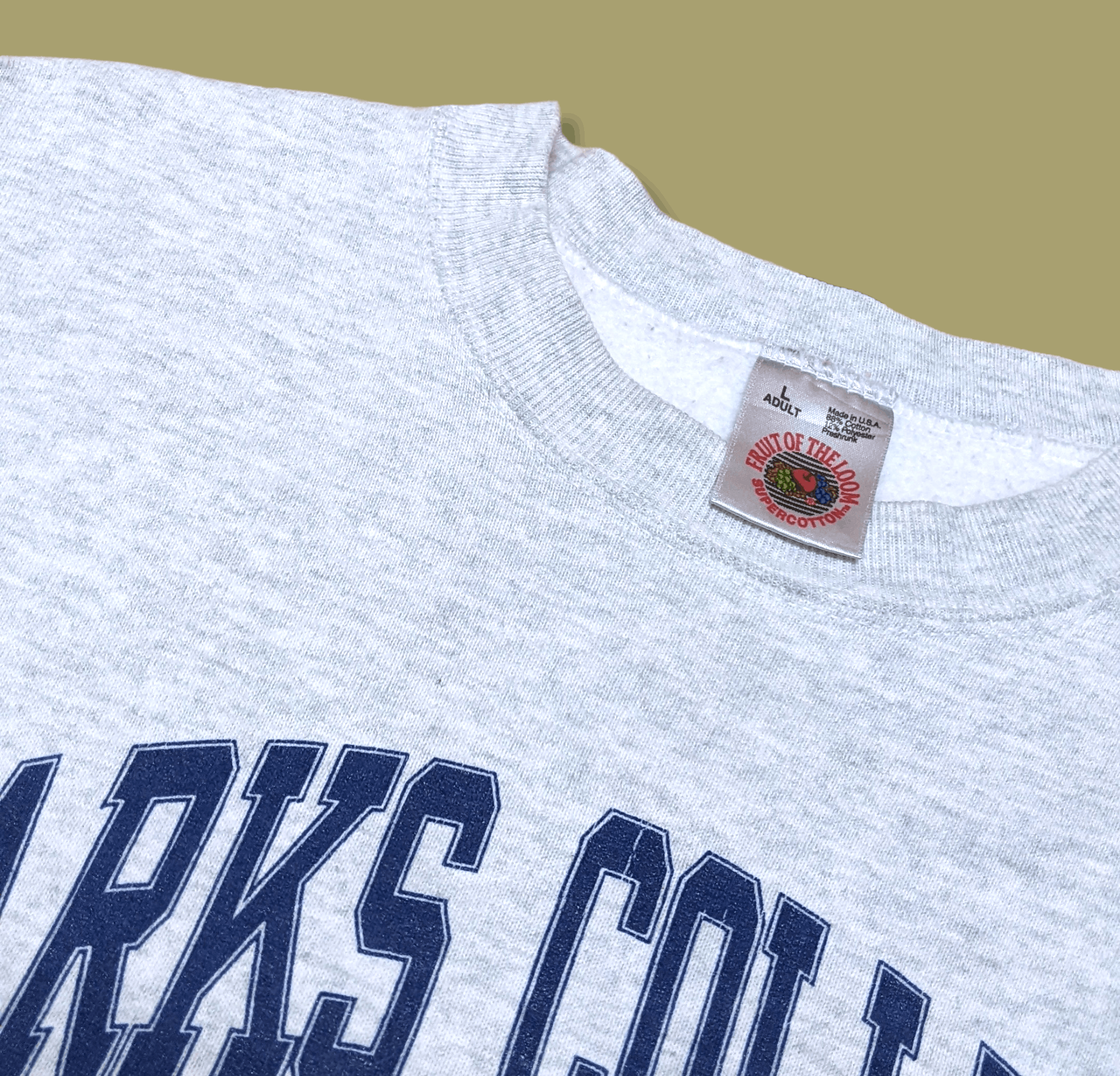Fruit Of The Loom × Vintage Vtg 90s College San Louis University Crewneck Sweatshirt Size US L / EU 52-54 / 3 - 9 Thumbnail