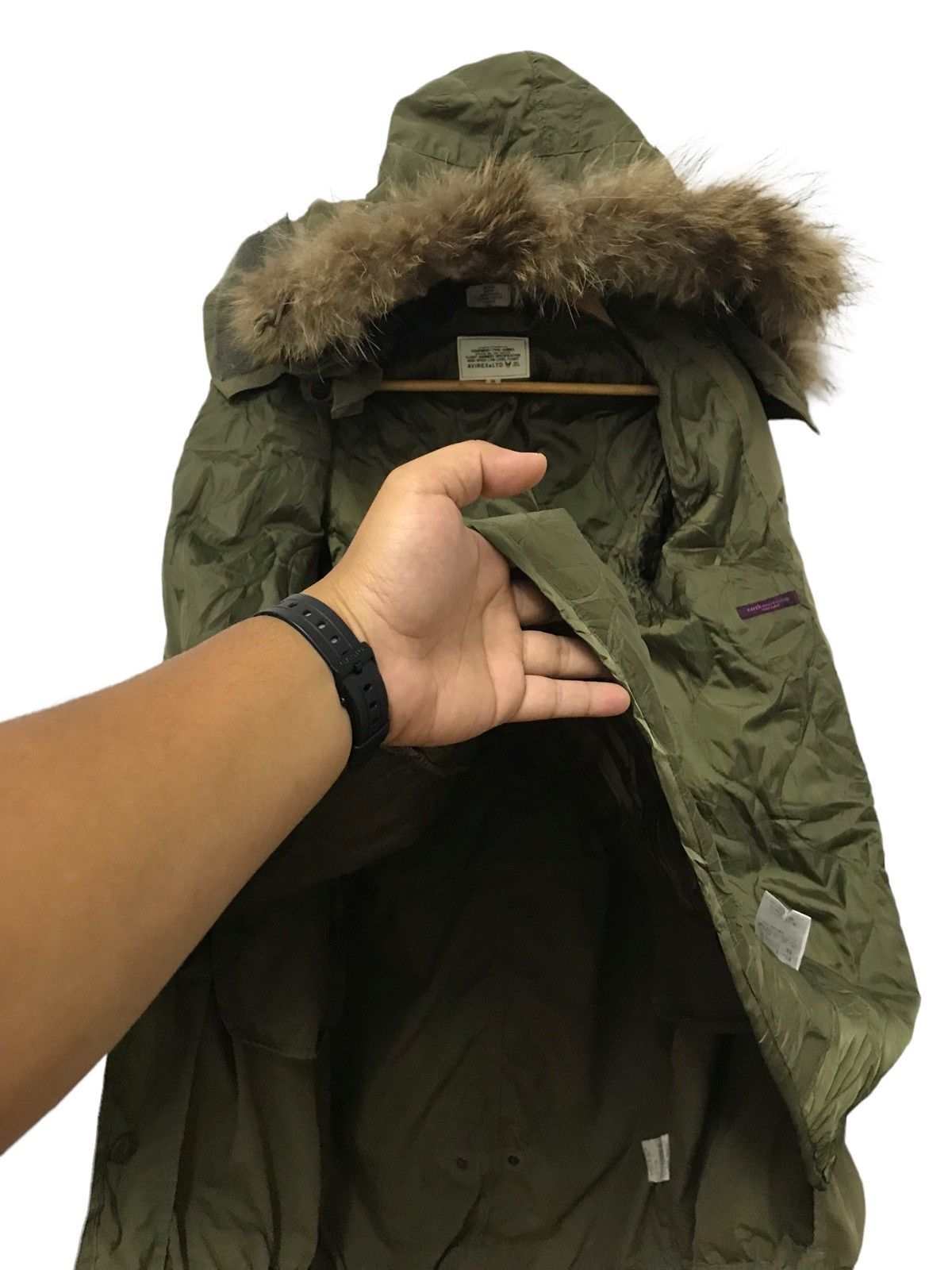 Avirex x Earth music & Ecology military Parka Fishtail Jacke