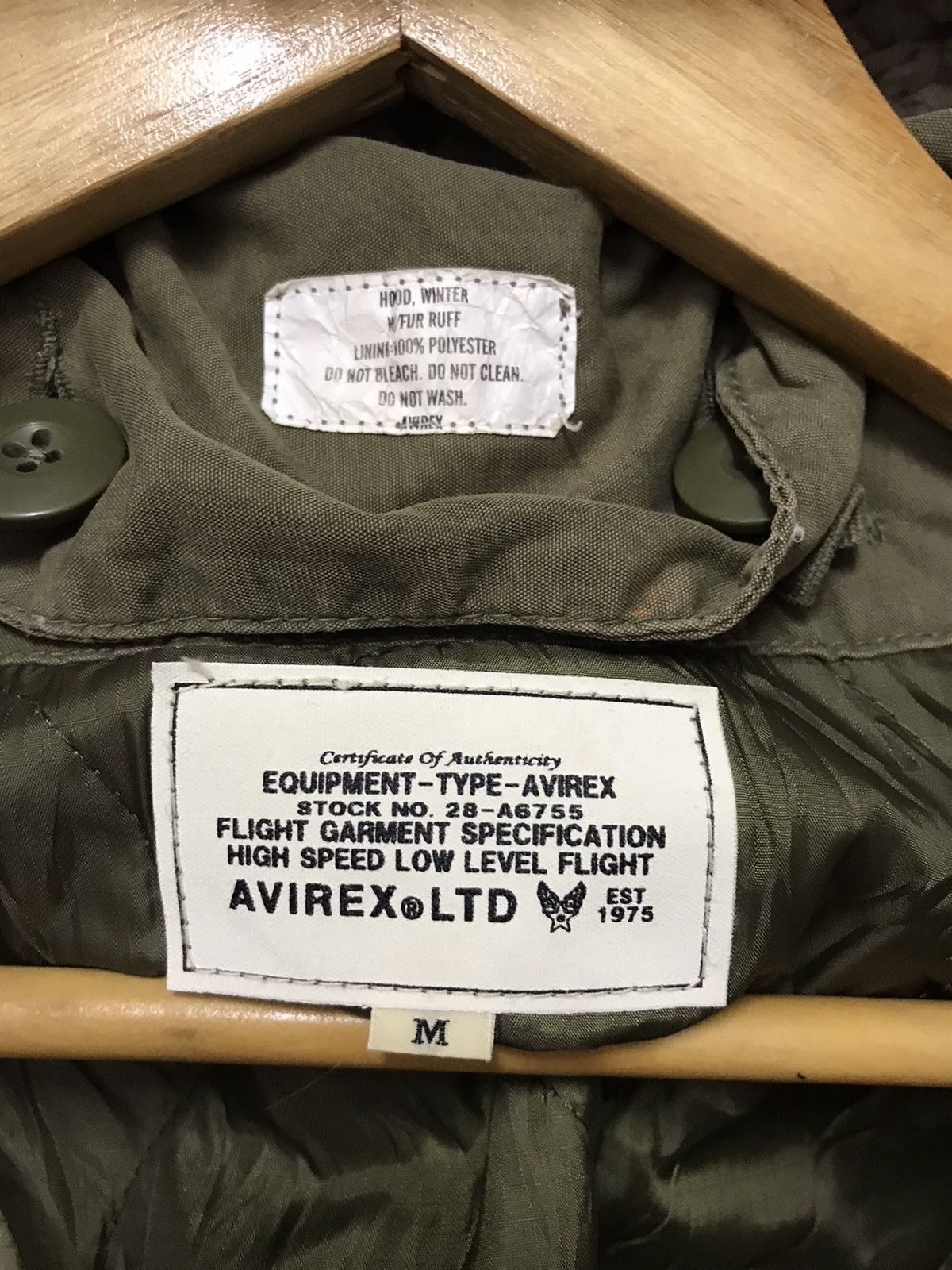 Avirex x Earth music & Ecology military Parka Fishtail Jacke