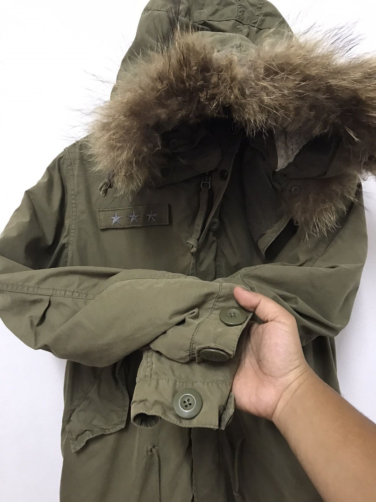 Avirex x Earth music & Ecology military Parka Fishtail Jacke