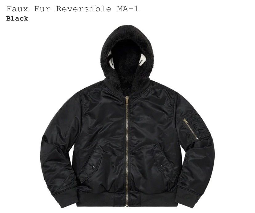 supreme× UNDERCOVER MA-1 SUPREME X UNDERCOVER REVERSIBLE MA-1 JACKET BLACK/PINK Size