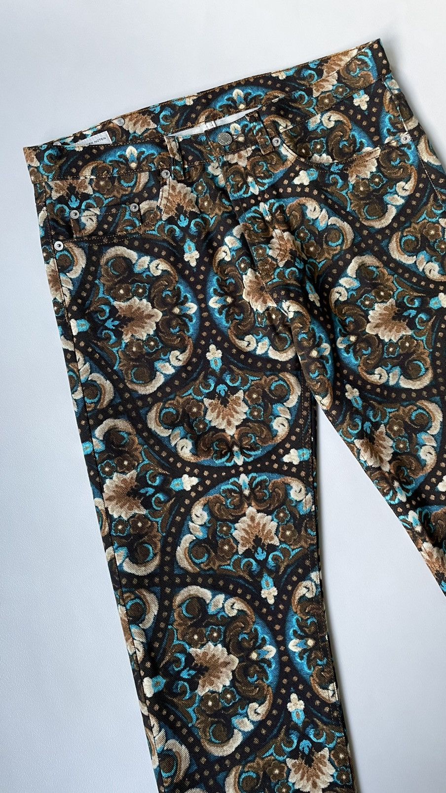Dries Van Noten A/W 20 Floral Print Jeans Size US 30 / EU 46 - 4 Thumbnail