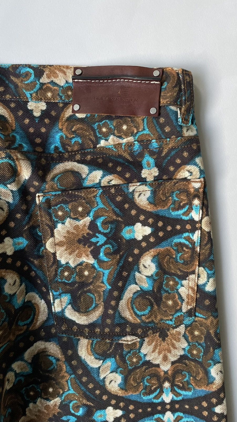 Dries Van Noten A/W 20 Floral Print Jeans Size US 30 / EU 46 - 10 Thumbnail