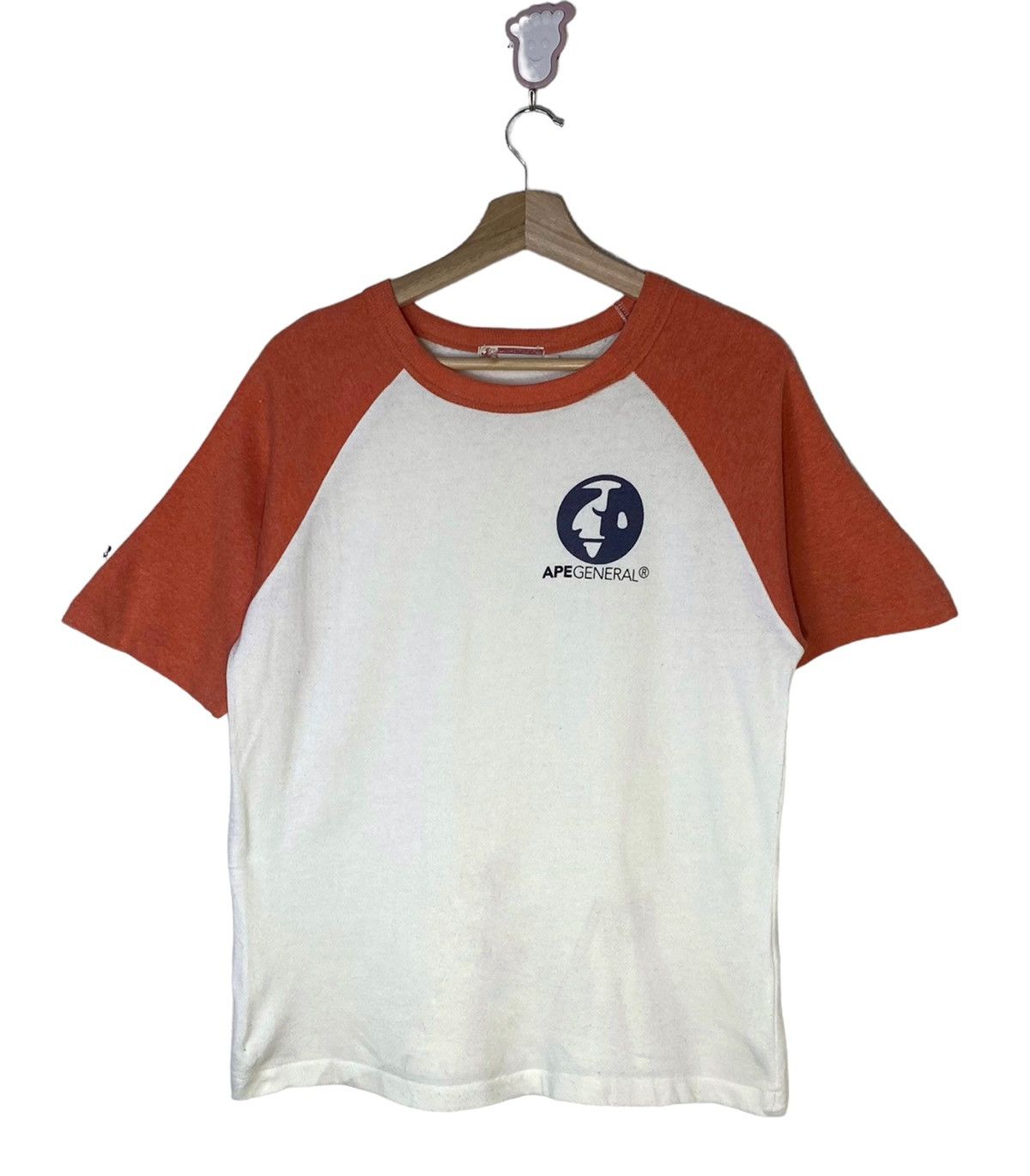 Vintage APE GENERAL by A Bathing Ape Shirt Acrylic Japan