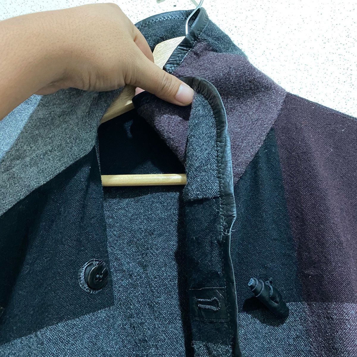Japanese Brand Vintage K.T kiyoko Takase Wool Pancho Cape Free Size Size US XXL / EU 58 / 5 - 3 Thumbnail