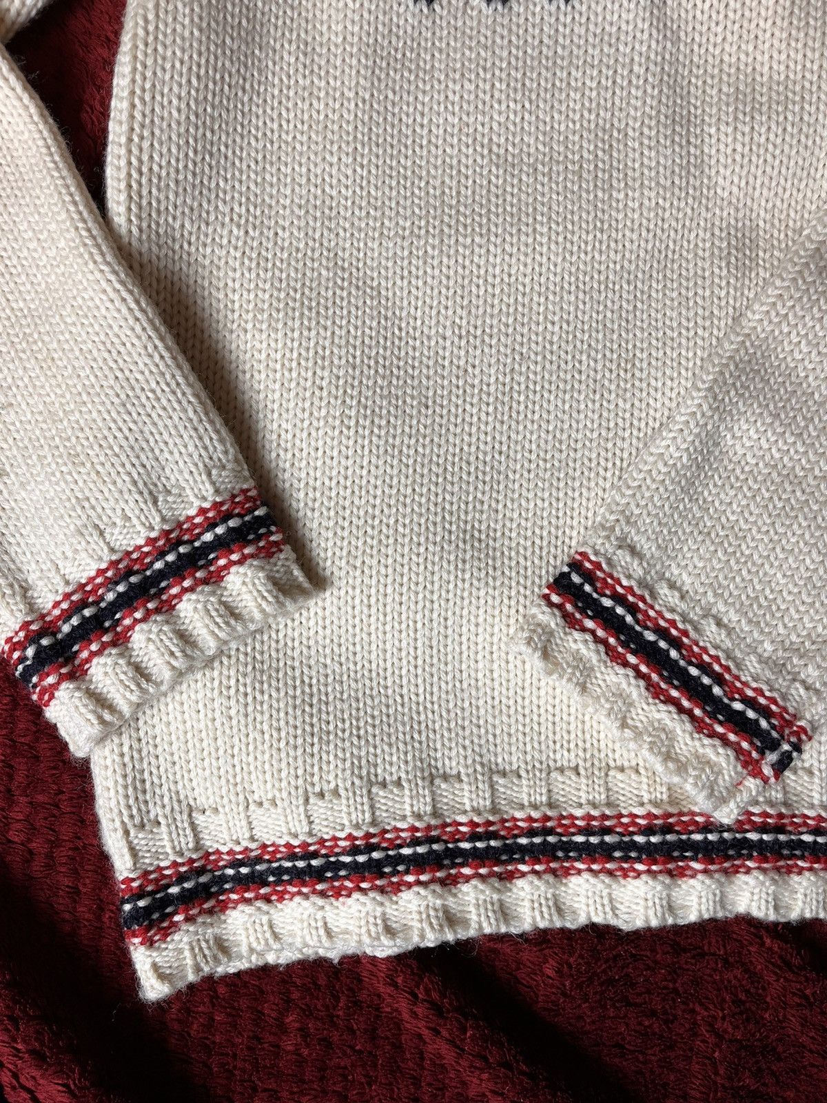Moncler Moncler Christmas 🍷Sweater jacquard knitwear cardigan Size US L / EU 52-54 / 3 - 6 Thumbnail