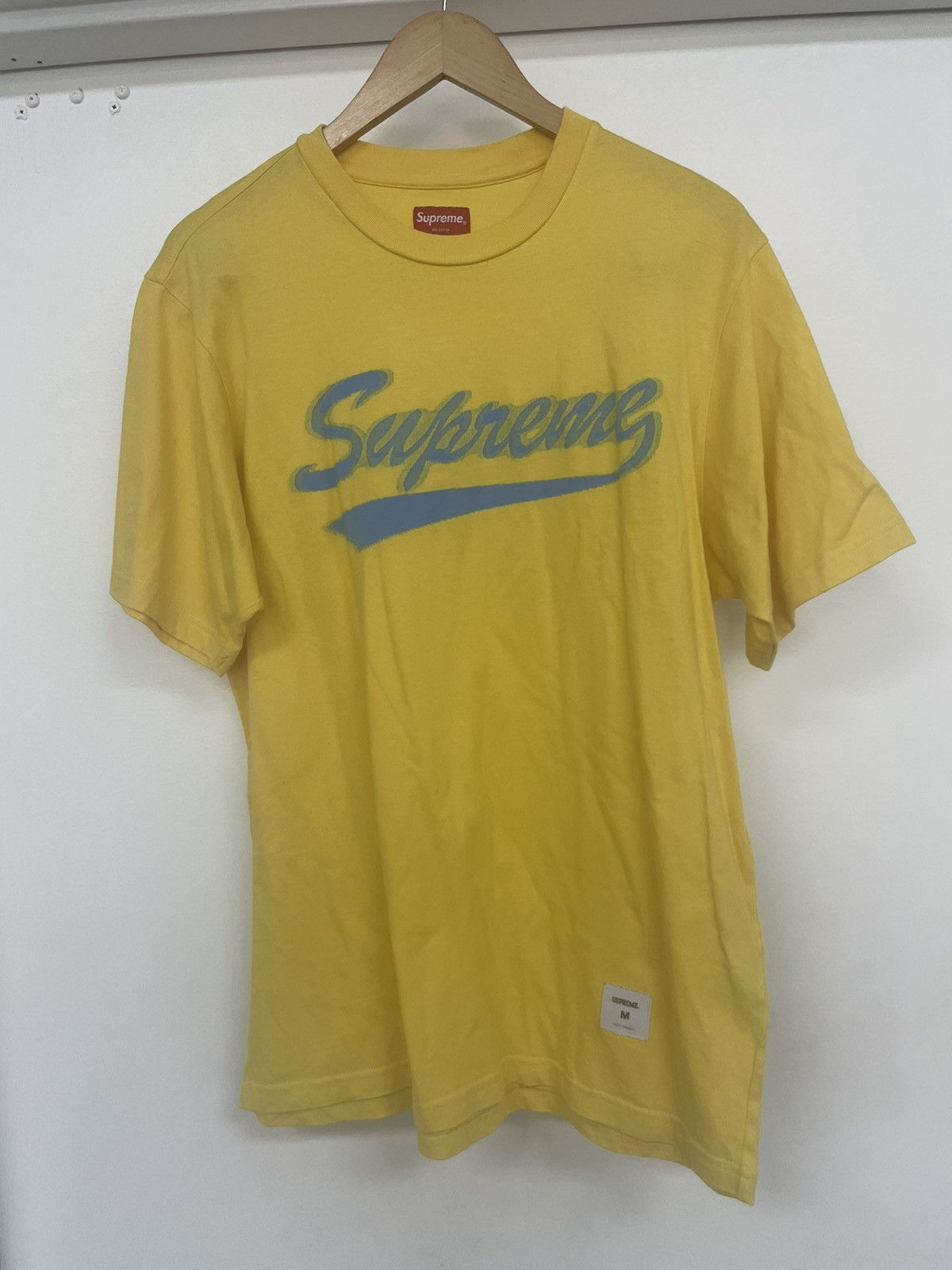 Supreme Supreme Intarsia Script Tee | MEDIUM | Grailed