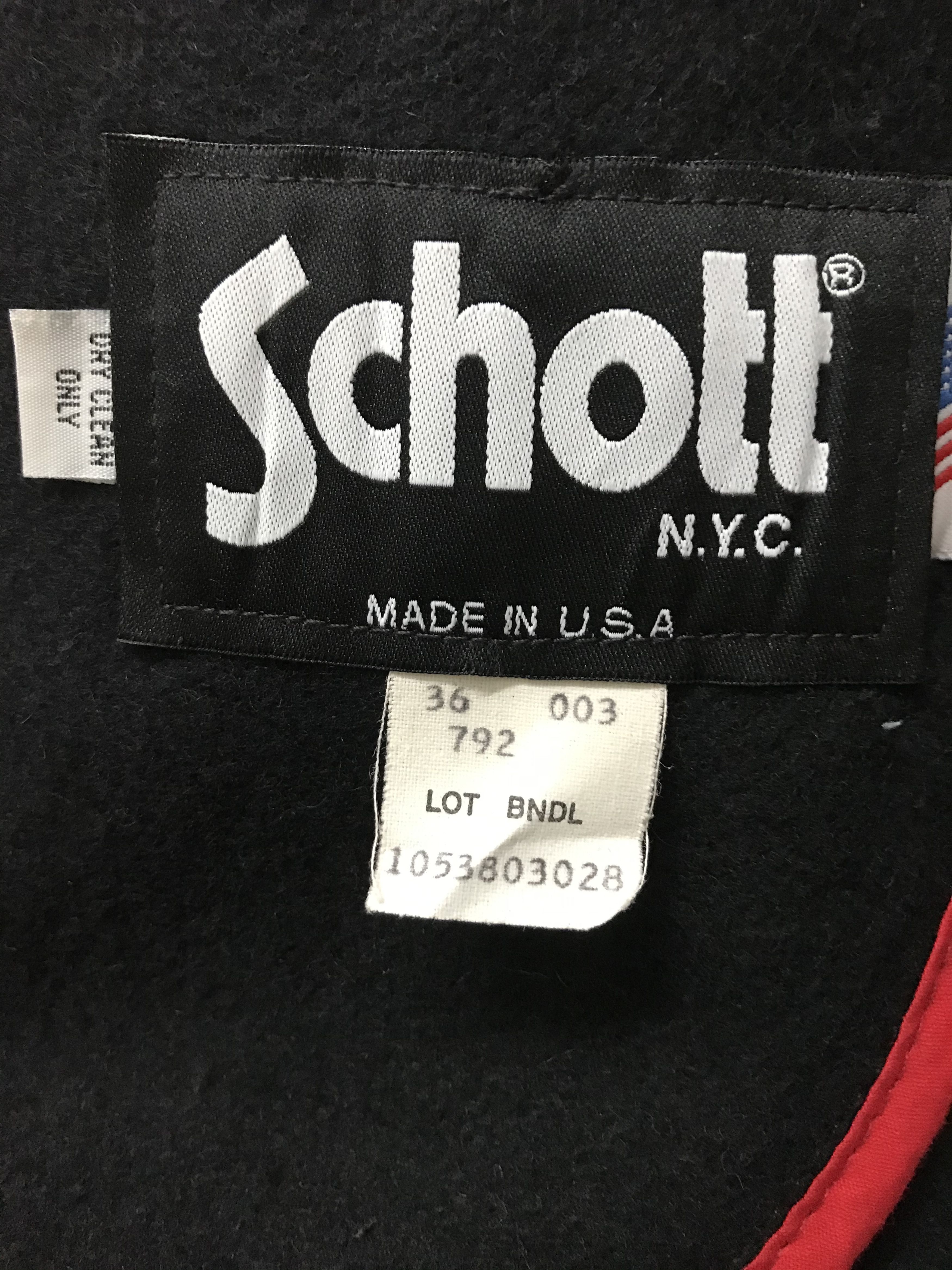Schott Schott NYC Wool Hoodie Jacket Size US M / EU 48-50 / 2 - 7 Thumbnail