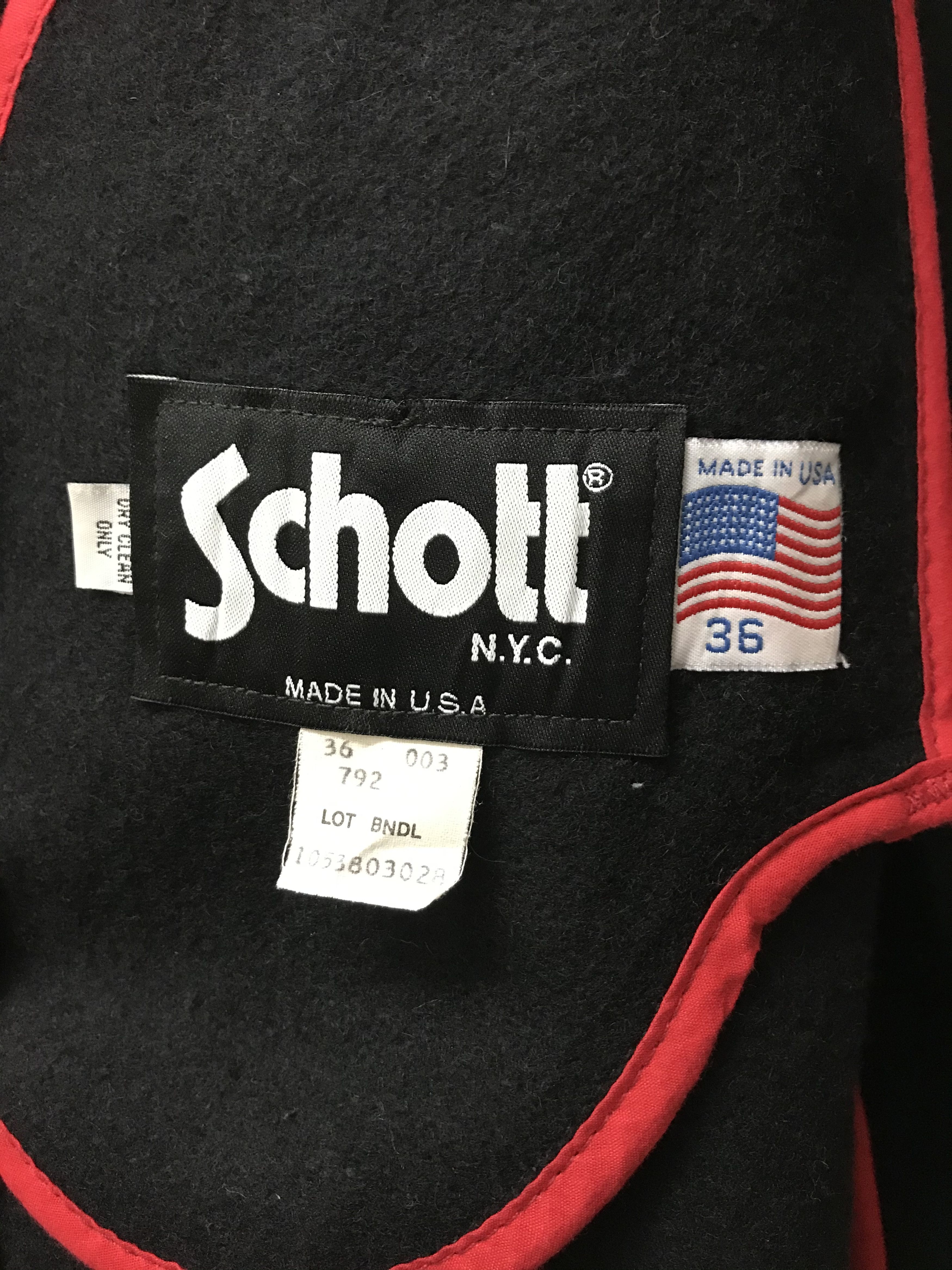 Schott Schott NYC Wool Hoodie Jacket Size US M / EU 48-50 / 2 - 6 Thumbnail