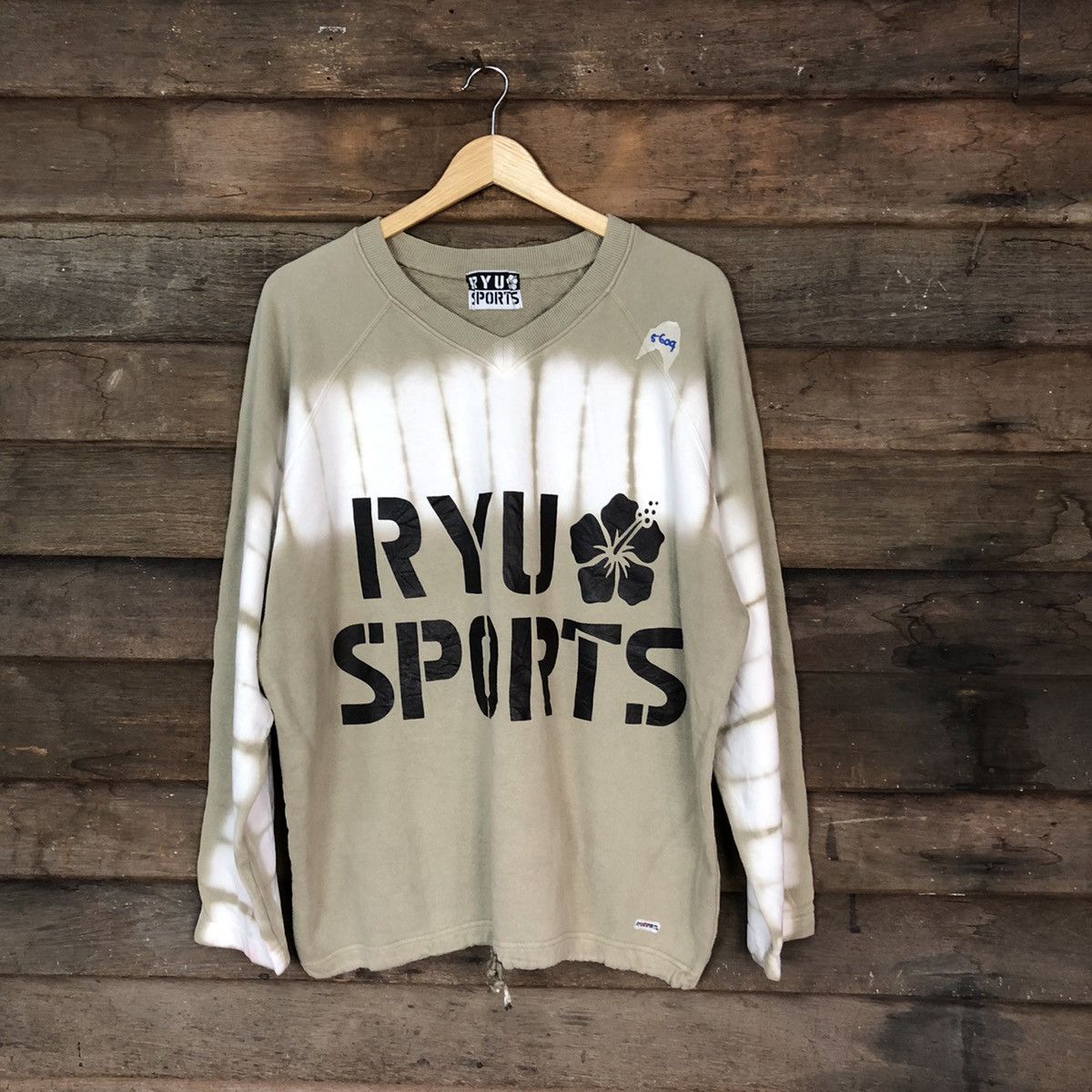 Japanese Brand Ryu Sport Tie Die Brown Sweatshirt #5609 Size US XL / EU 56 / 4 - 1 Thumbnail