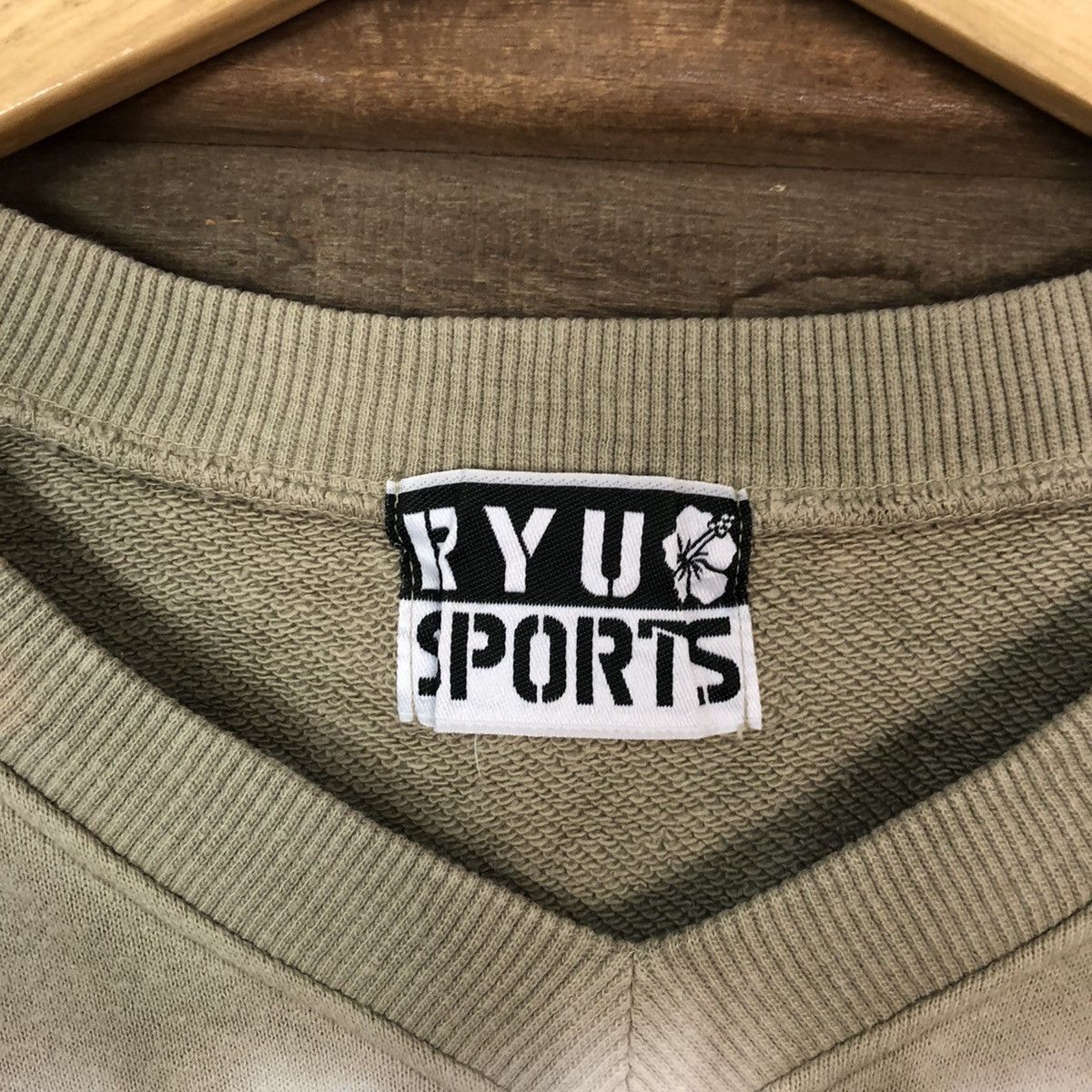 Japanese Brand Ryu Sport Tie Die Brown Sweatshirt #5609 Size US XL / EU 56 / 4 - 11 Thumbnail