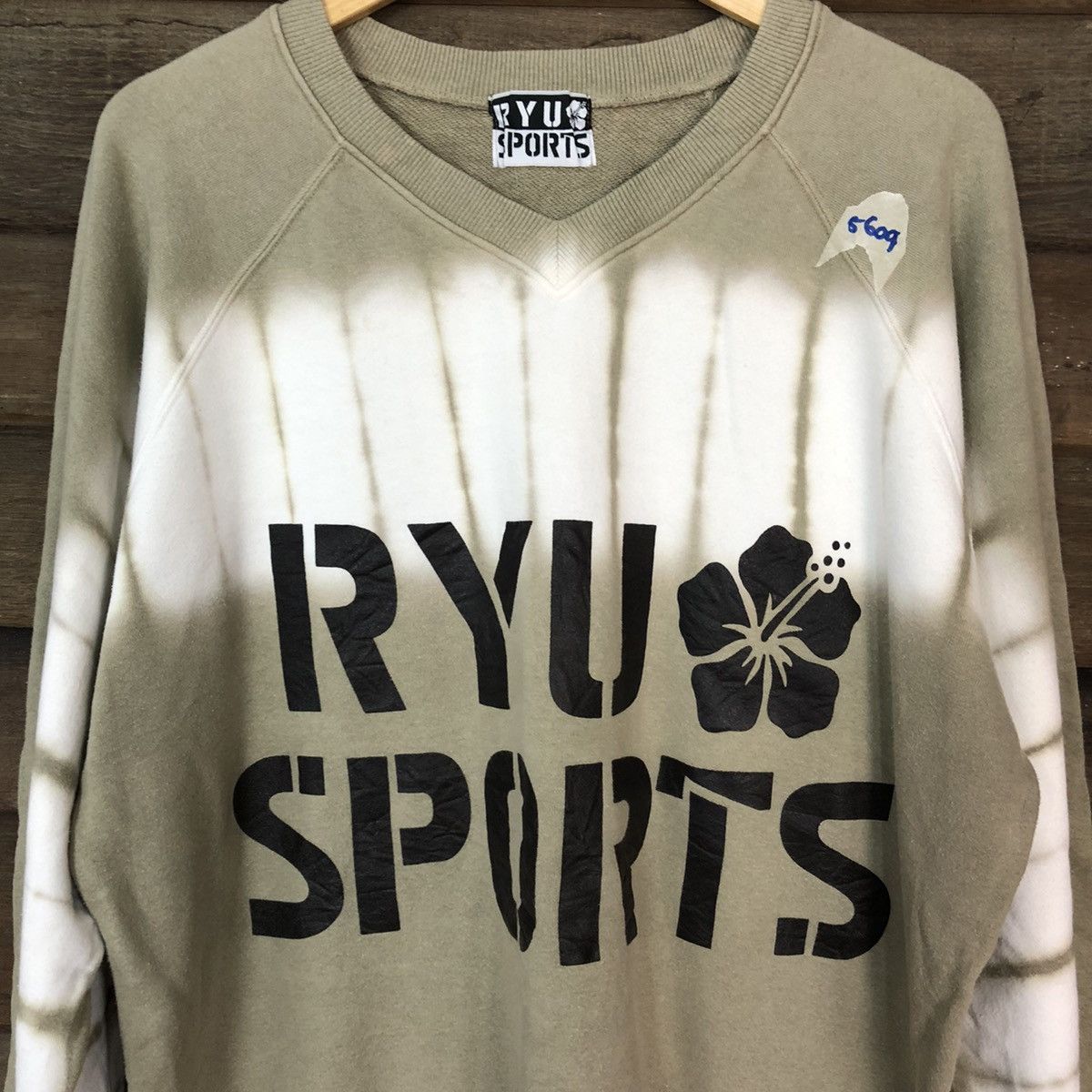 Japanese Brand Ryu Sport Tie Die Brown Sweatshirt #5609 Size US XL / EU 56 / 4 - 6 Thumbnail