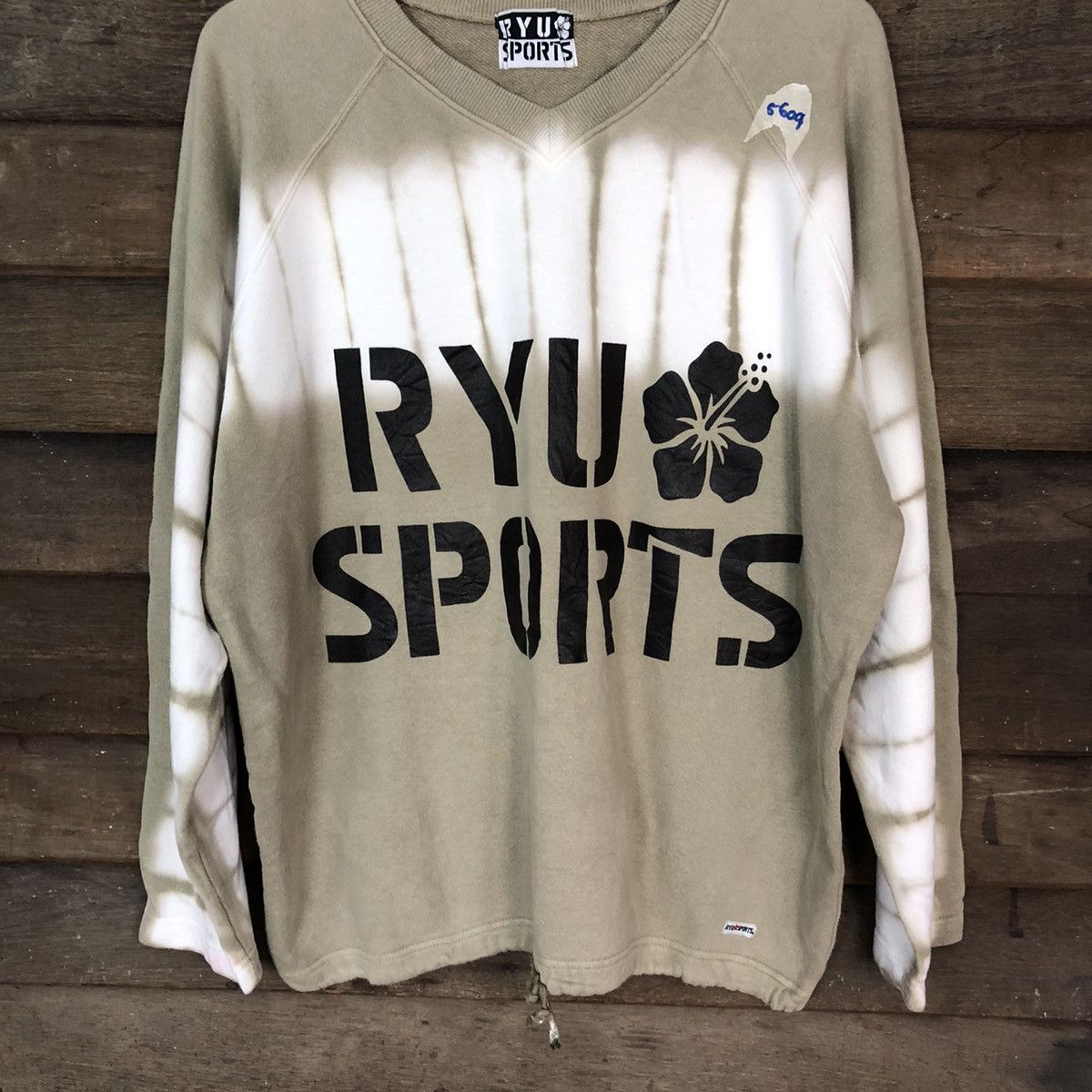 Japanese Brand Ryu Sport Tie Die Brown Sweatshirt #5609 Size US XL / EU 56 / 4 - 3 Thumbnail