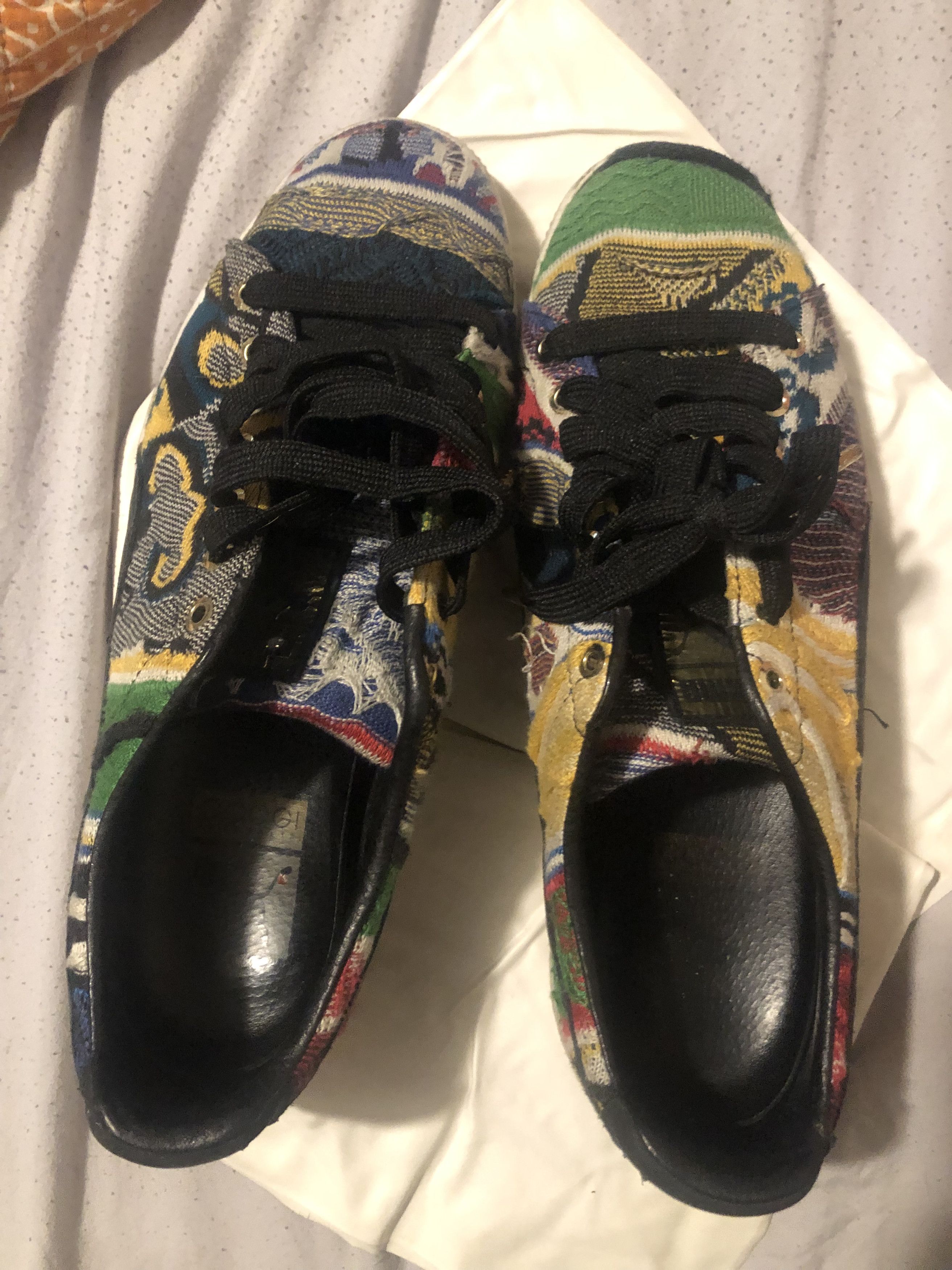 Coogi VINTAGE COOGI MENS MULTI COLOR KNIT RARE SHOES SIZE 11 NICE Grailed