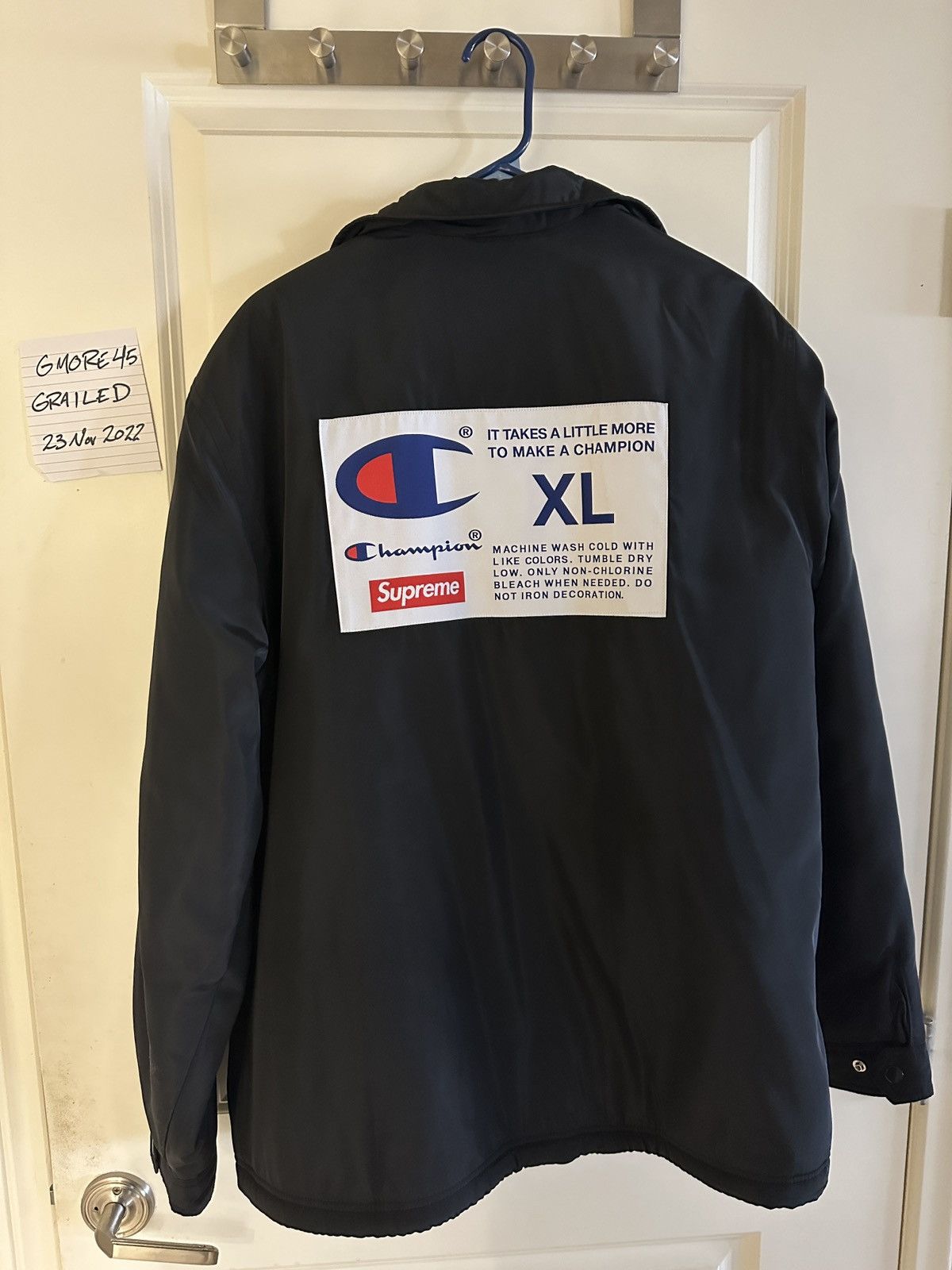 Champion Supreme Label Coaches Jacket | Grailed