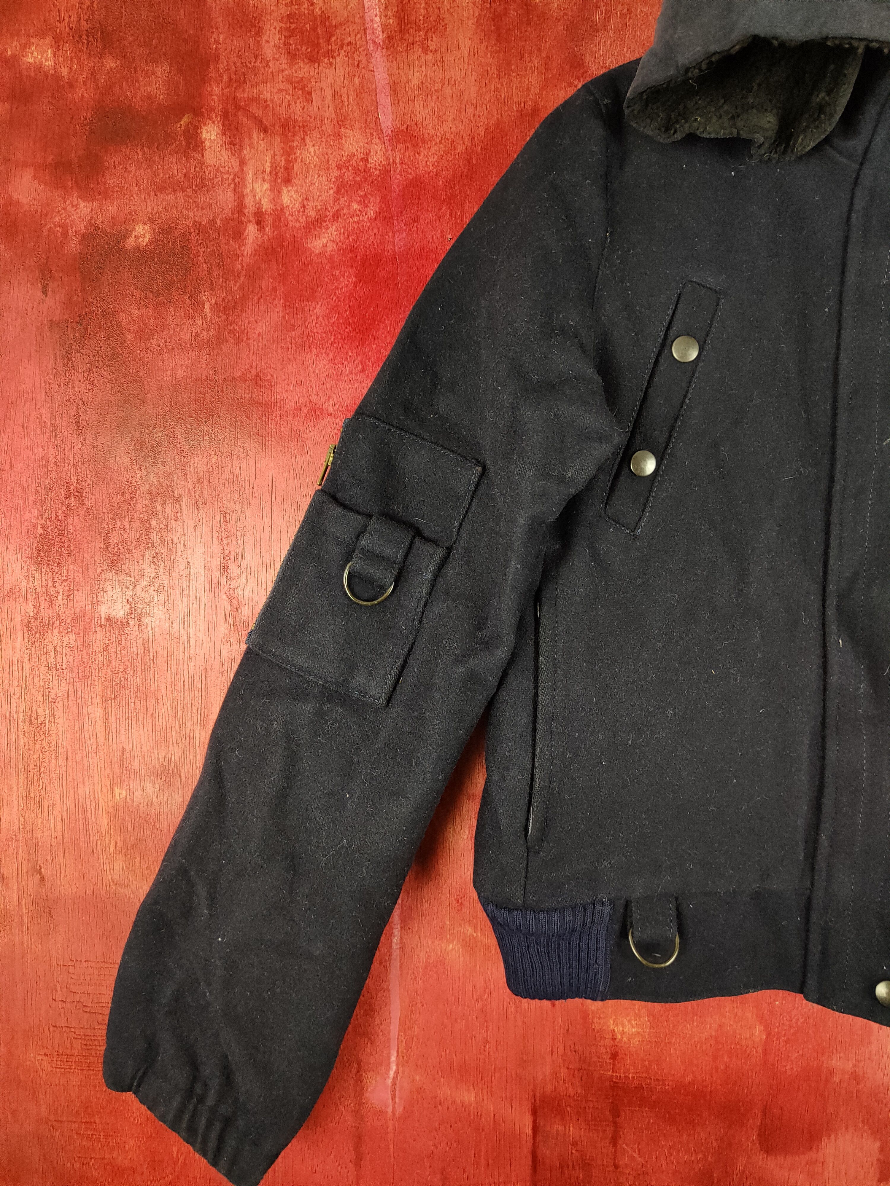 Japanese Brand Ivana Helsinki hoodie Dark Blue jacket #4244 Size XS / US 0-2 / IT 36-38 - 3 Thumbnail