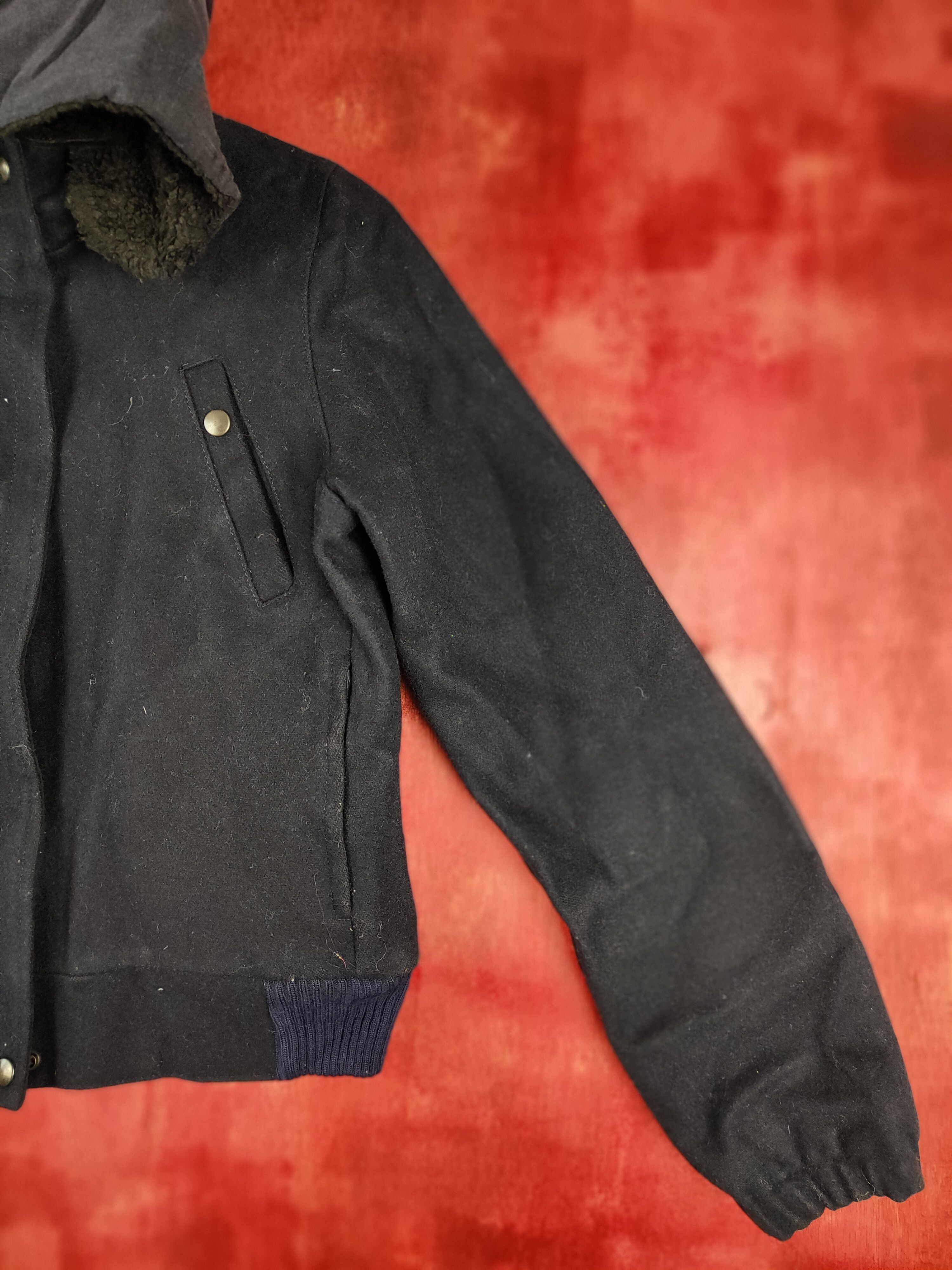 Japanese Brand Ivana Helsinki hoodie Dark Blue jacket #4244 Size XS / US 0-2 / IT 36-38 - 5 Thumbnail