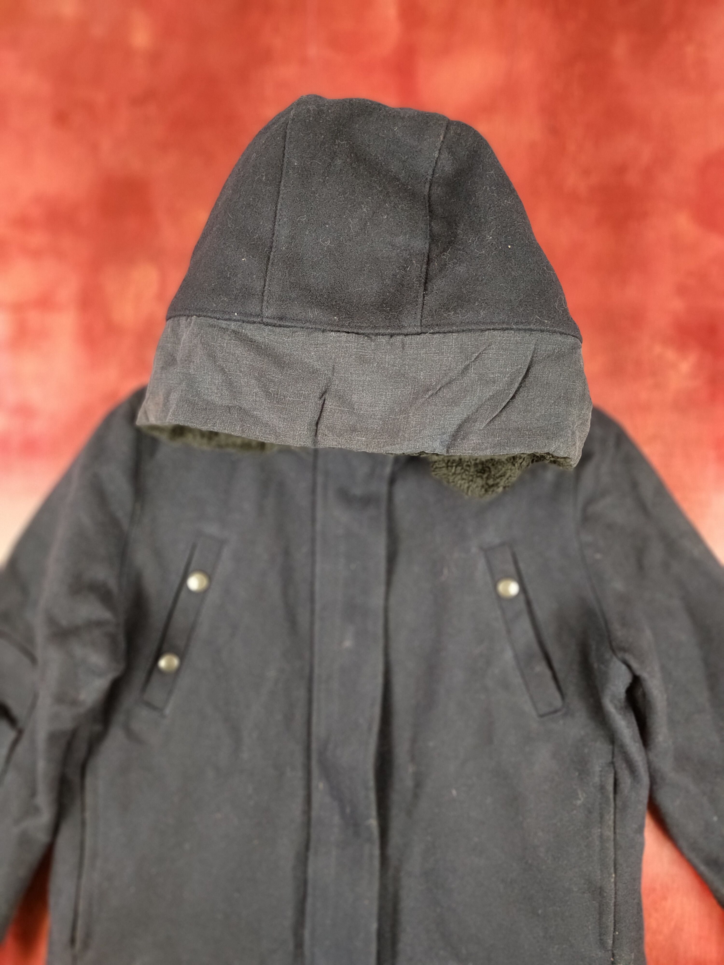 Japanese Brand Ivana Helsinki hoodie Dark Blue jacket #4244 Size XS / US 0-2 / IT 36-38 - 2 Thumbnail