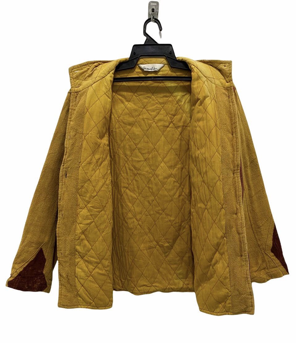 Designer × Japanese Brand Vtg Custom Monalisa Raw Stripe Patchwork Bleach Jacket Size US M / EU 48-50 / 2 - 7 Thumbnail