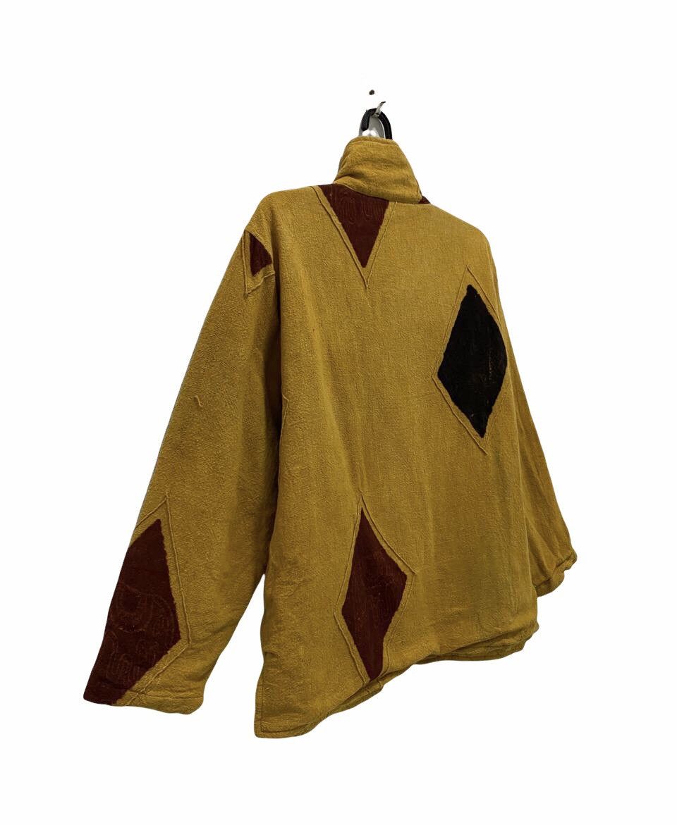 Designer × Japanese Brand Vtg Custom Monalisa Raw Stripe Patchwork Bleach Jacket Size US M / EU 48-50 / 2 - 5 Thumbnail