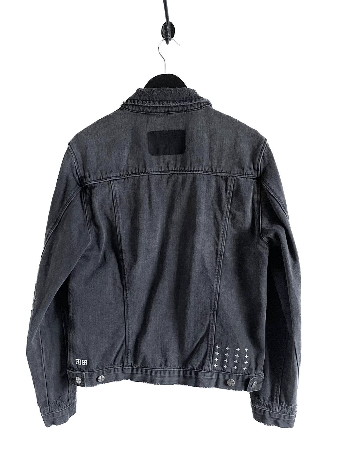 Ksubi Ksubi Wash Black Distressed Denim Jacket Size US L / EU 52-54 / 3 - 5 Thumbnail