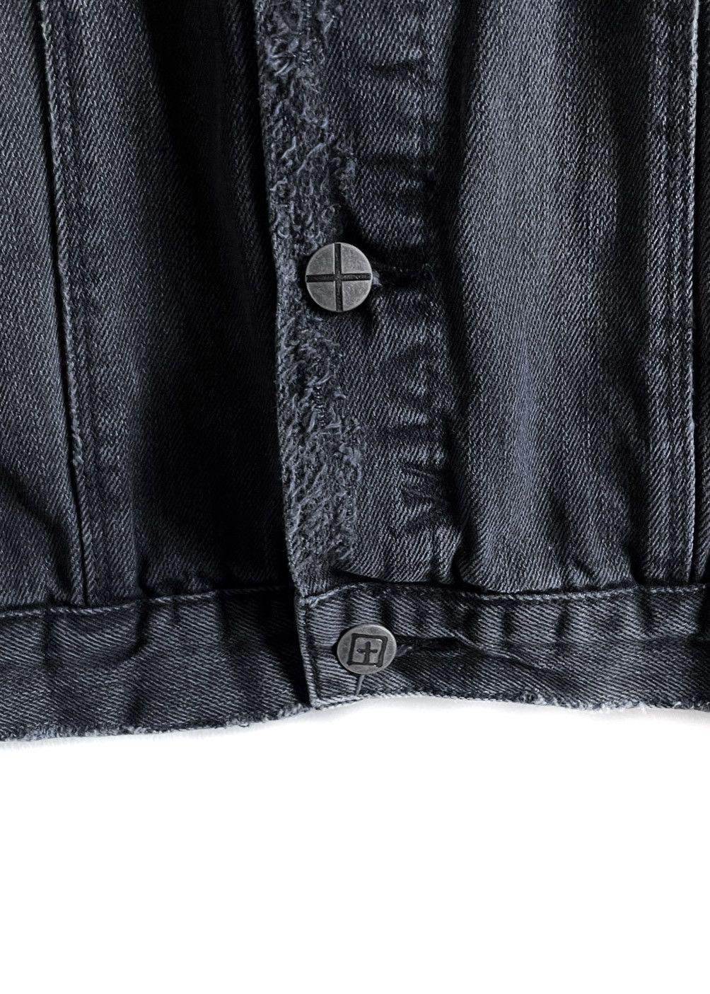 Ksubi Ksubi Wash Black Distressed Denim Jacket Size US L / EU 52-54 / 3 - 4 Thumbnail