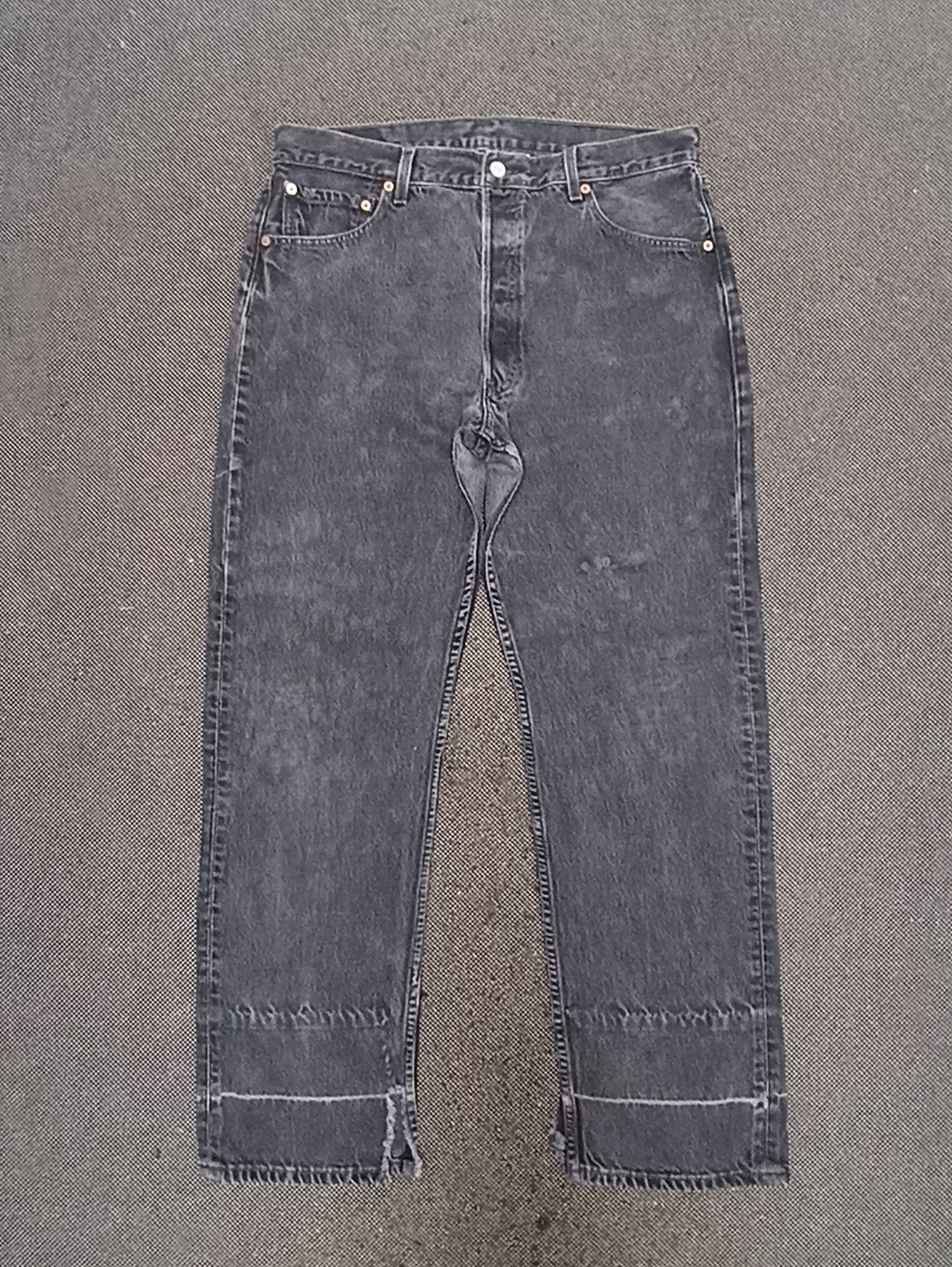Jean × Levi's × Vintage VINTAGE LEVIS 501 BLACK JEANS -J286 Size US 36 / EU 52 - 1 Thumbnail