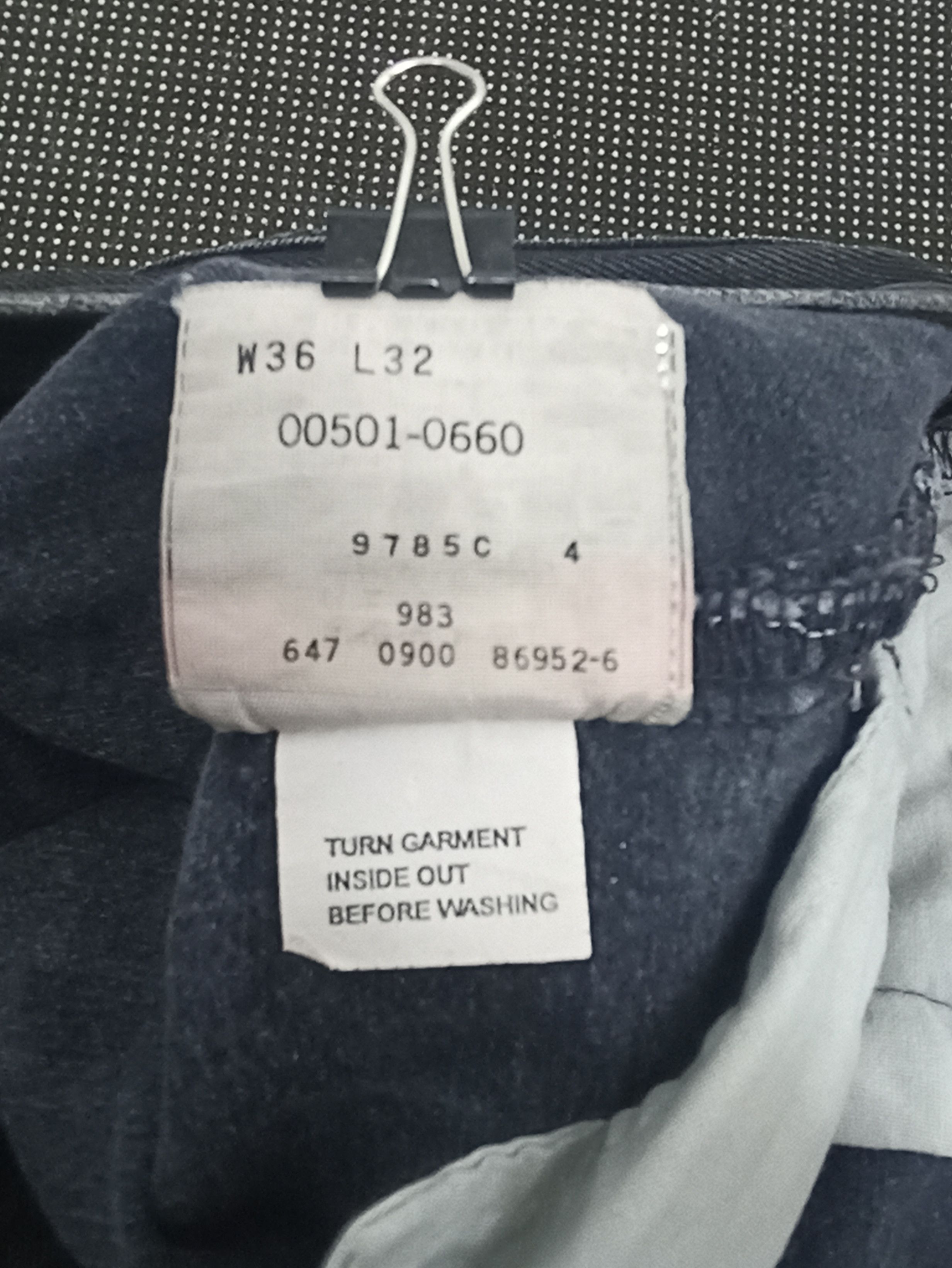 Jean × Levi's × Vintage VINTAGE LEVIS 501 BLACK JEANS -J286 Size US 36 / EU 52 - 6 Thumbnail