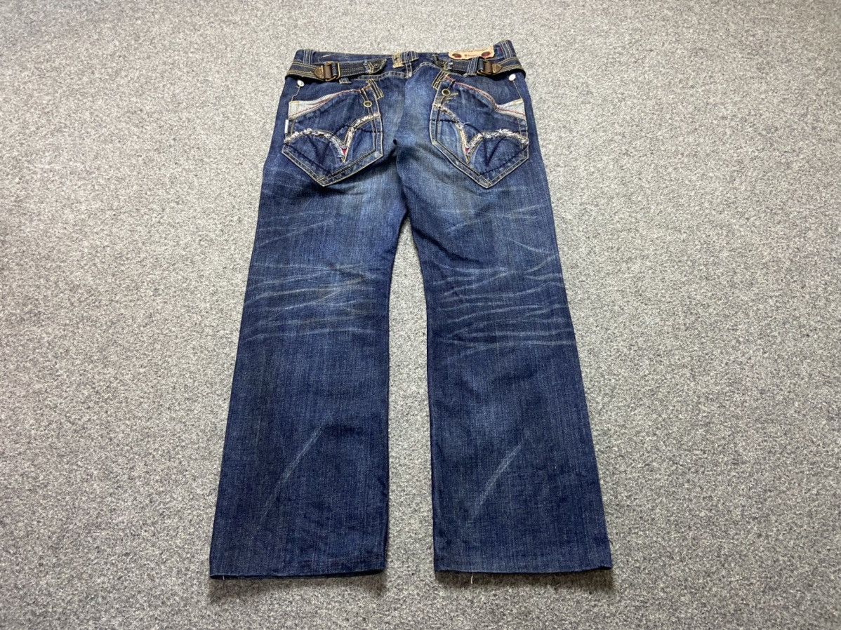 Japanese Brand × Vintage Vintage Tough Jeansmith Kansu denim Pants Size US 32 / EU 48 - 2 Thumbnail