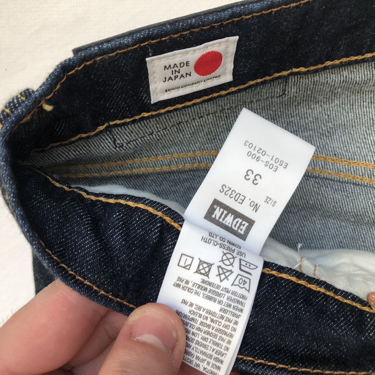 Edwin × Japanese Brand × Vintage Edwin ed32S Japan Denim Jeans Size US 33 - 6 Thumbnail
