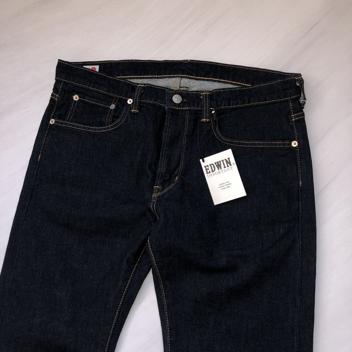 Edwin × Japanese Brand × Vintage Edwin ed32S Japan Denim Jeans Size US 33 - 5 Thumbnail