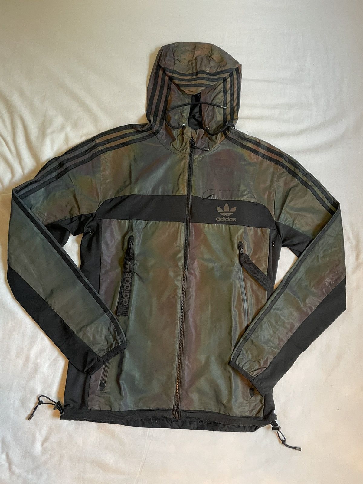 Adidas Adidas Xeno 3M Reflective Hooded Jacket Bomber Grailed