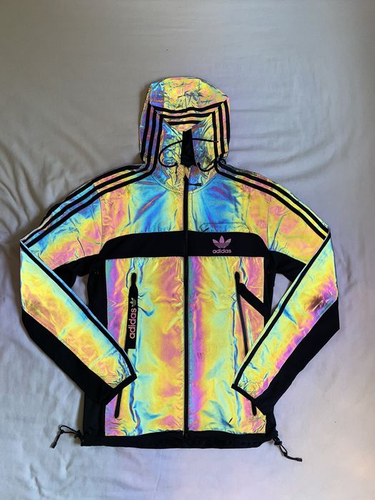 Adidas reflective jacket shop rainbow