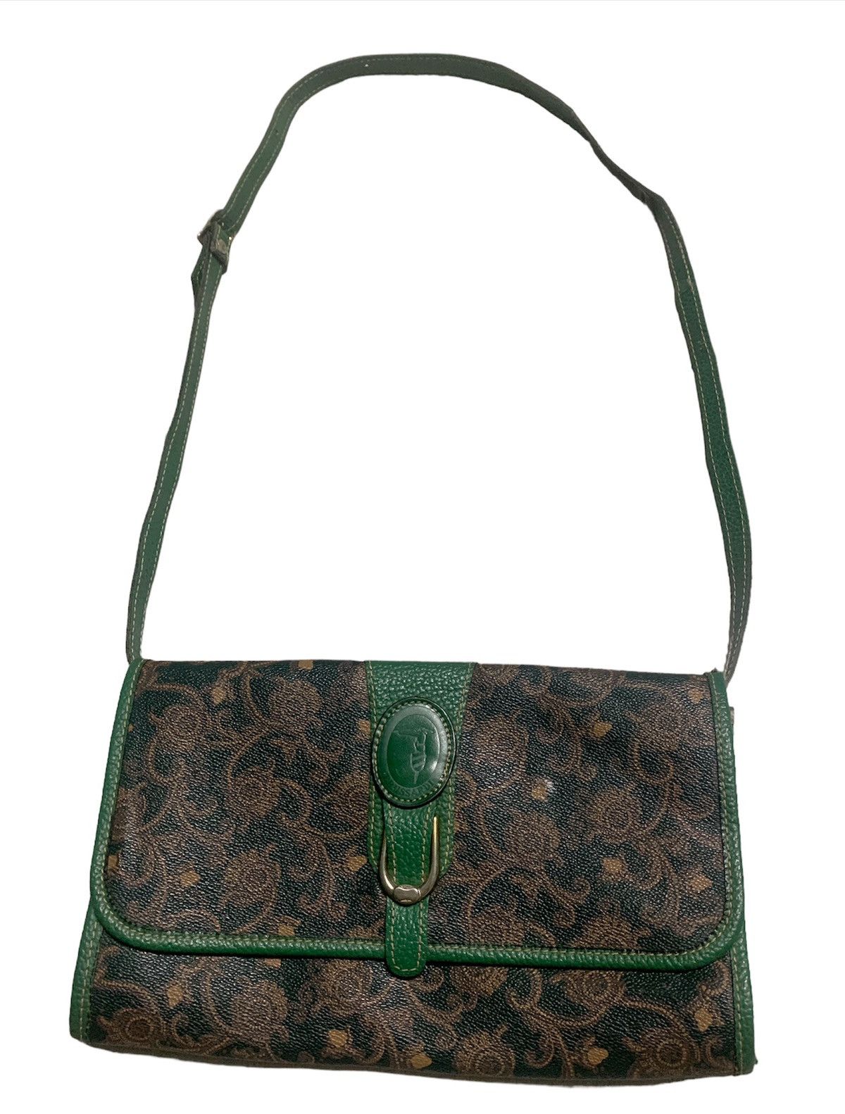 Vintage Trussardi Italy in sling/clutch paisley leather