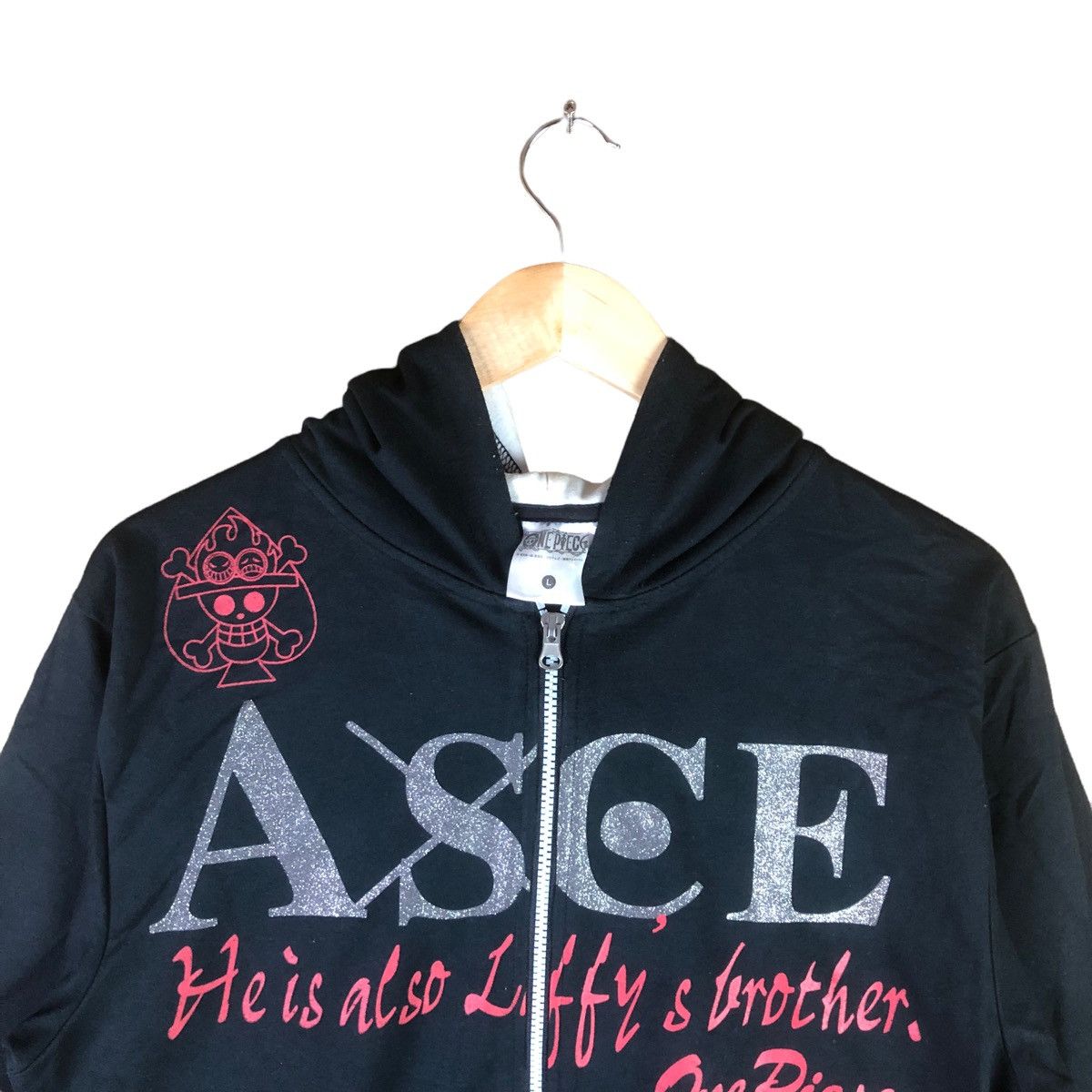 Anime × One Piece Vintage Hoodie One Piece Big Logo Full Zipper Pullover Size US M / EU 48-50 / 2 - 6 Thumbnail