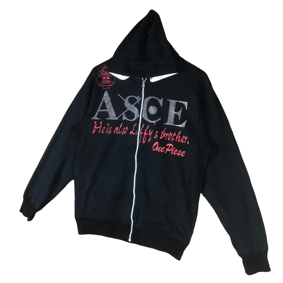 Anime × One Piece Vintage Hoodie One Piece Big Logo Full Zipper Pullover Size US M / EU 48-50 / 2 - 4 Thumbnail
