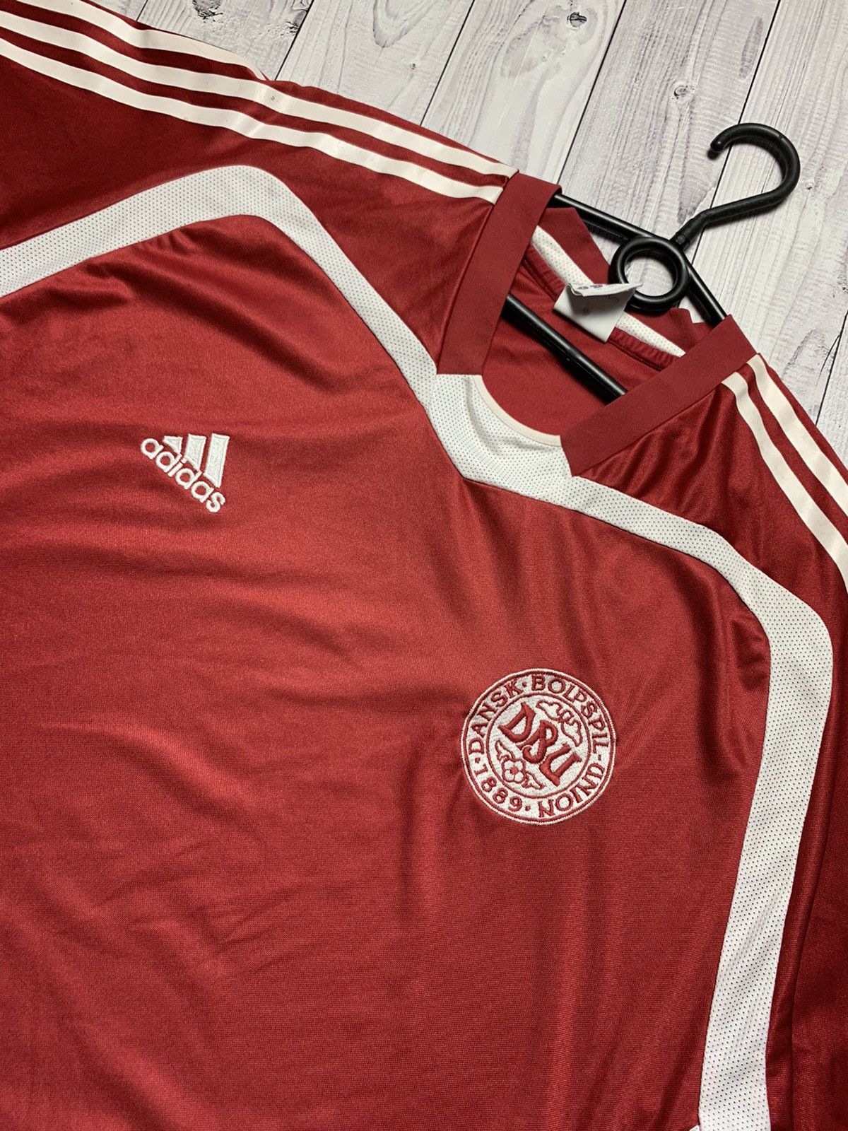 Vintage Vintage soccer jersey Denmark adidas size XL Size US XL / EU 56 / 4 - 4 Thumbnail
