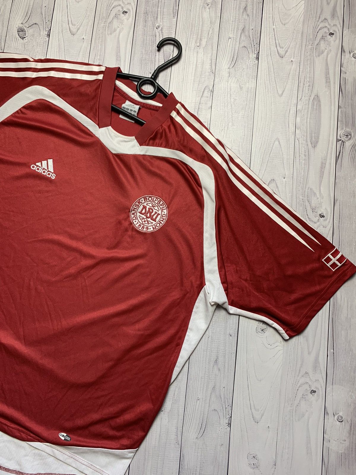 Vintage Vintage soccer jersey Denmark adidas size XL Size US XL / EU 56 / 4 - 2 Thumbnail
