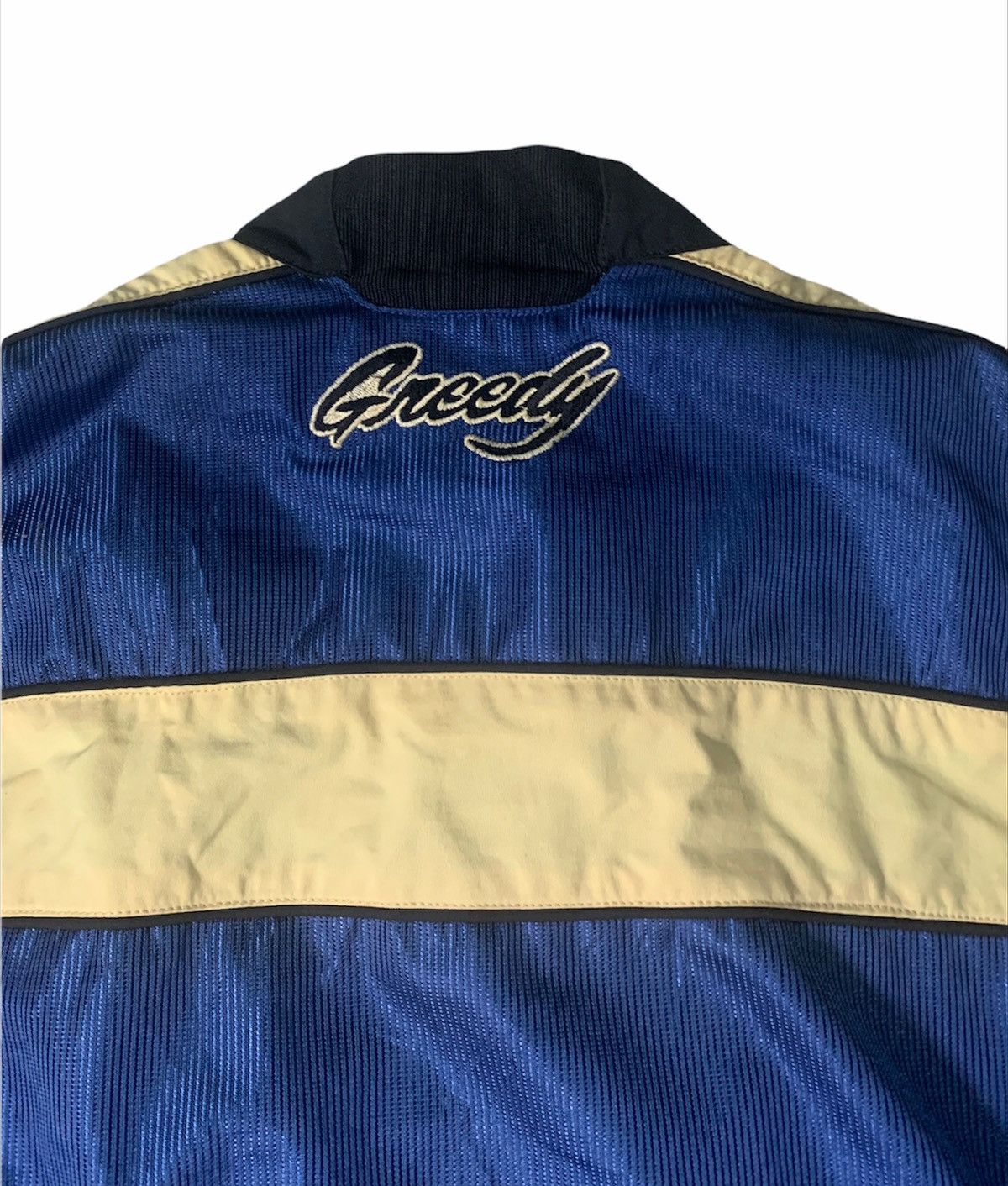 Japanese Brand VINTAGE GREEDY MOTORSPORT RACING GEAR SAFETY JACKET Size US L / EU 52-54 / 3 - 4 Thumbnail