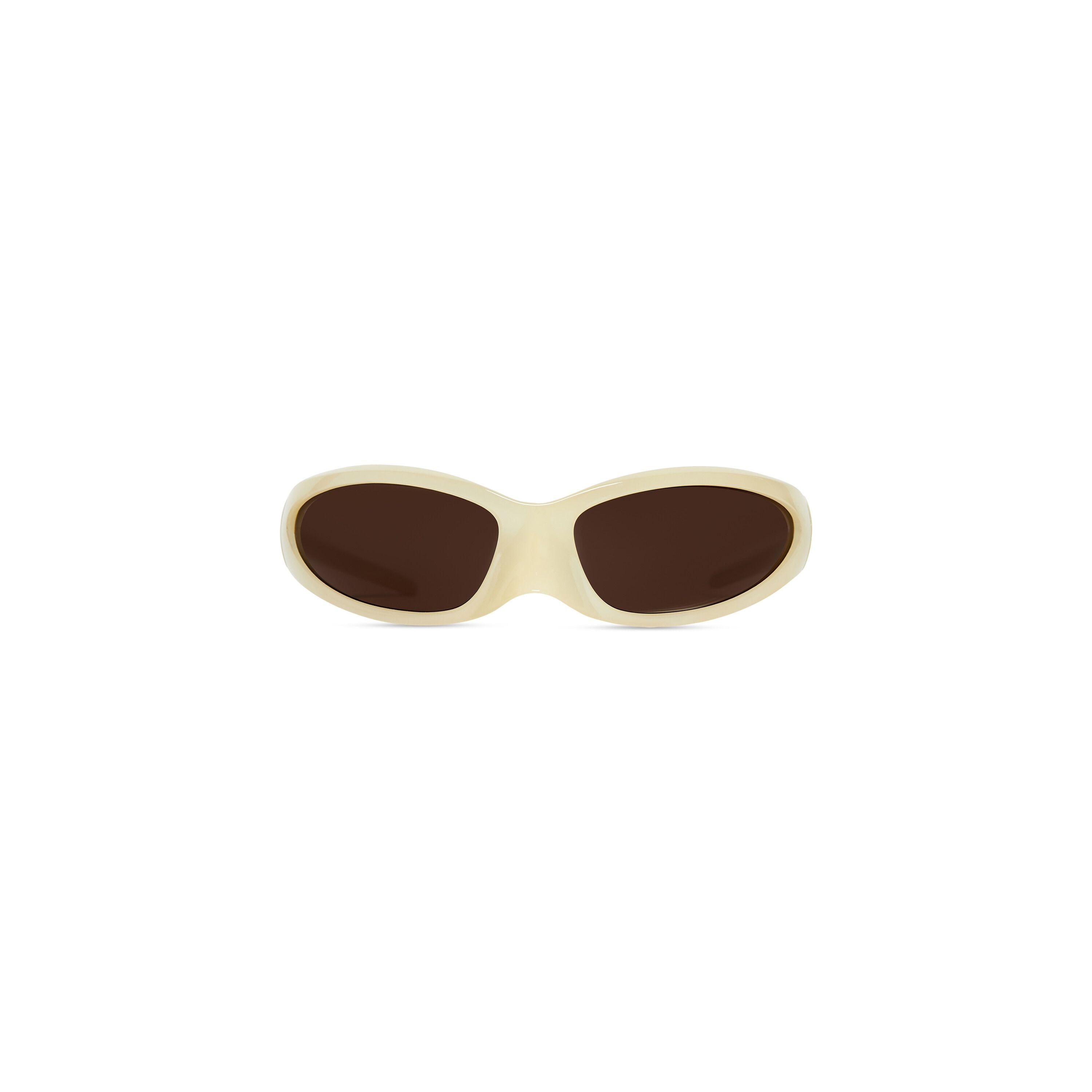 Balenciaga BALENCIAGA SKIN CAT SUNGLASSES IN LIGHT YELLOW