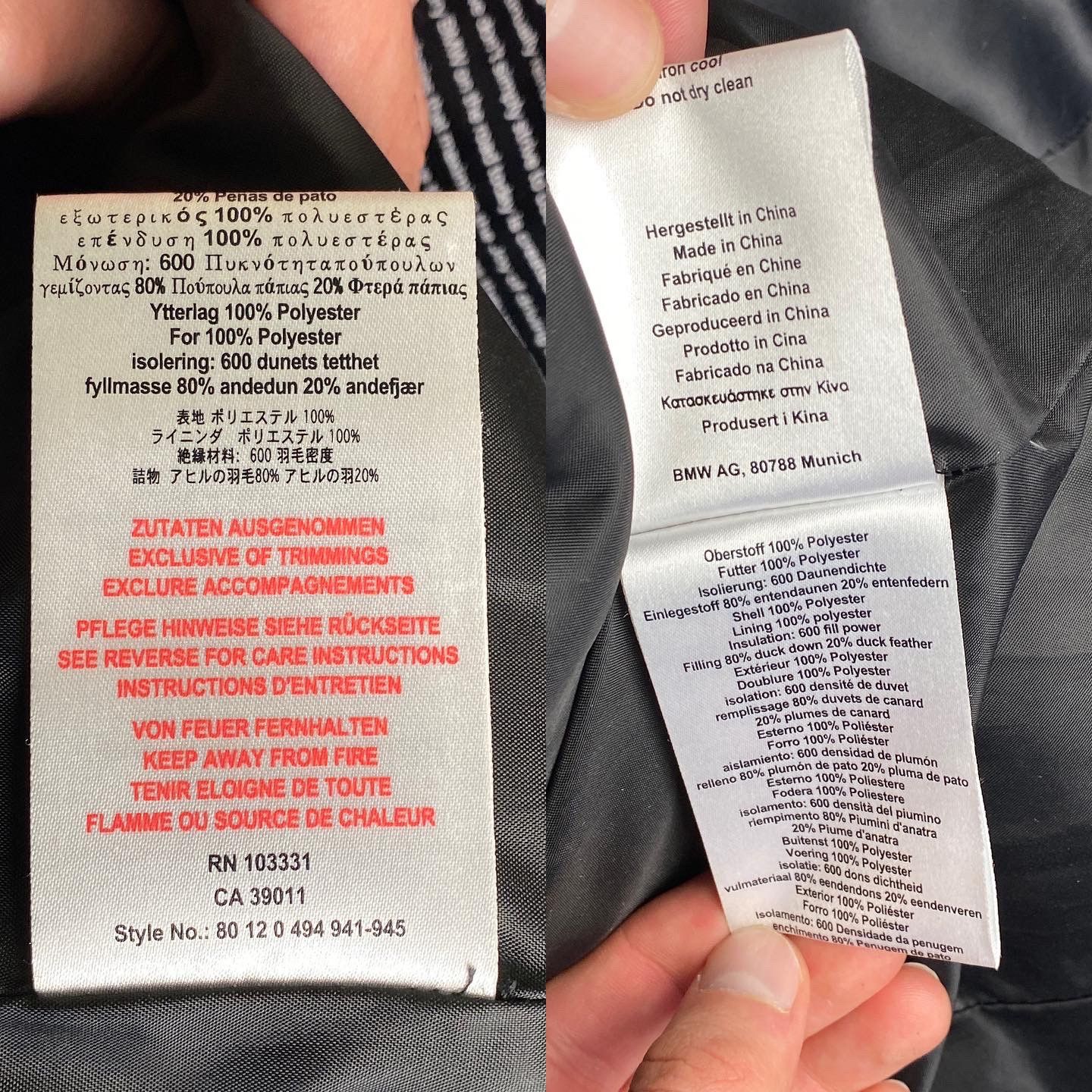BMW BMW Womens Joy Puffer Down 600 Jacket Size L / US 10 / IT 46 - 8 Thumbnail