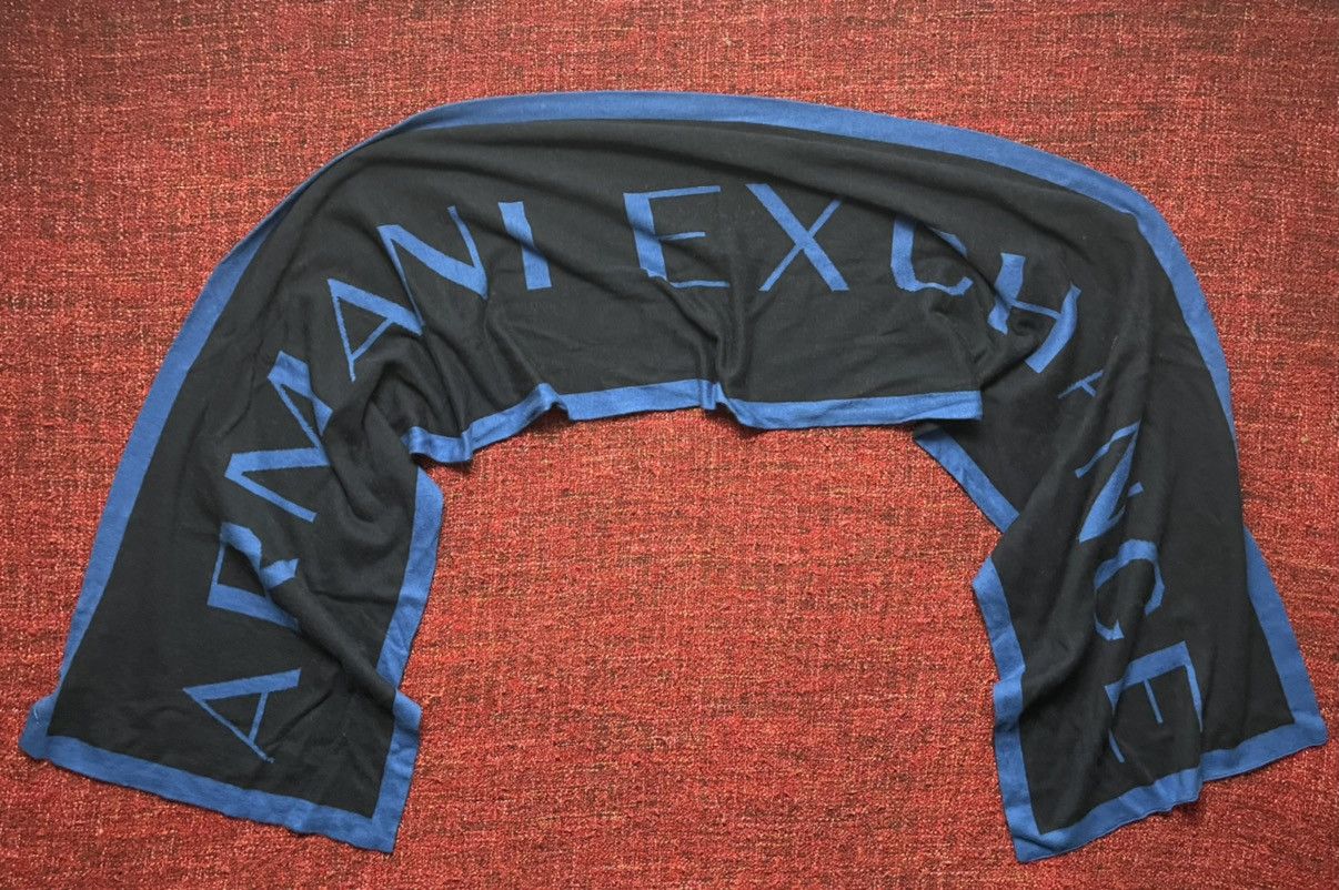 Armani × Armani Exchange Armani Exchange huge cashmere cotton scarf Size ONE SIZE - 4 Thumbnail