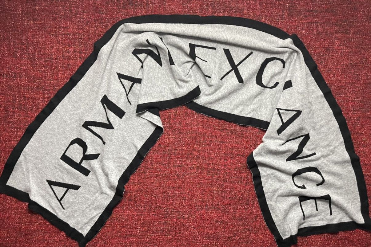 Armani × Armani Exchange Armani Exchange cashmere cotton huge scarf Size ONE SIZE - 3 Thumbnail
