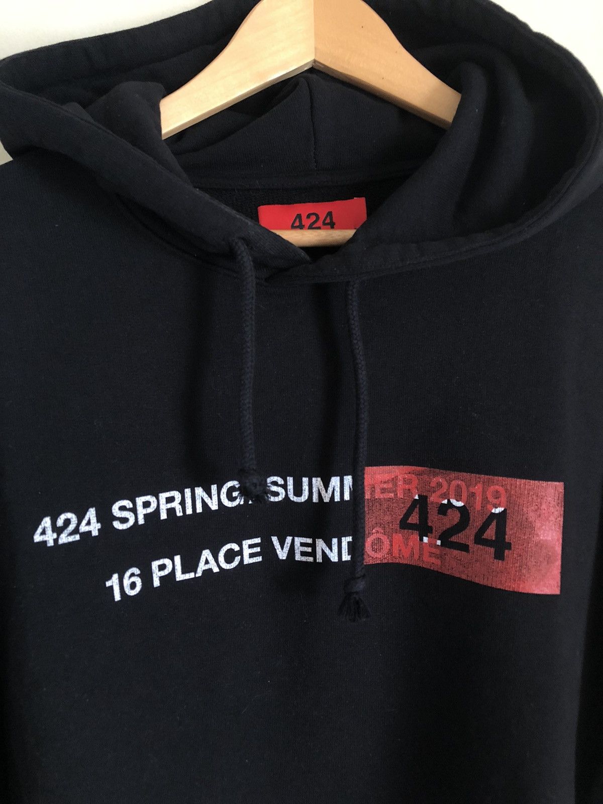 424 On Fairfax 424 On Fairfax SS19 Place Vendome black hoodie