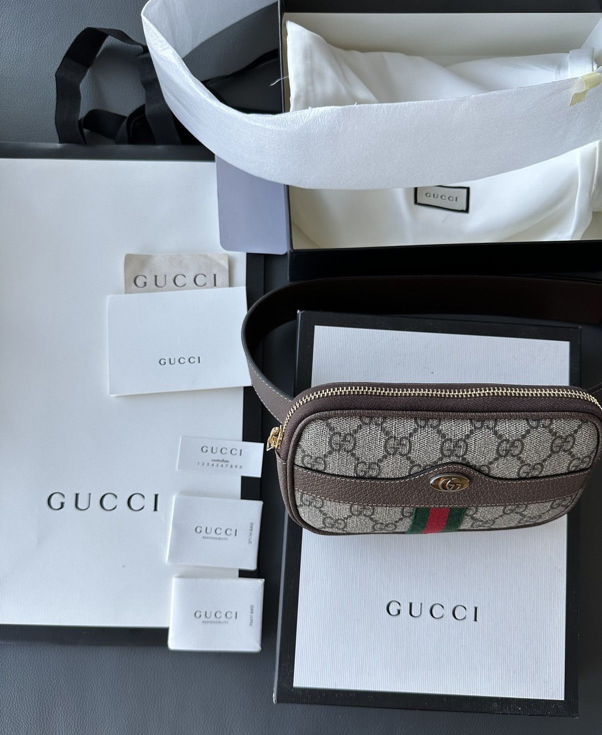 Gucci Super Runway Limited Edition Rare GG Logo Leather Belt Bag Size ONE SIZE - 19 Thumbnail