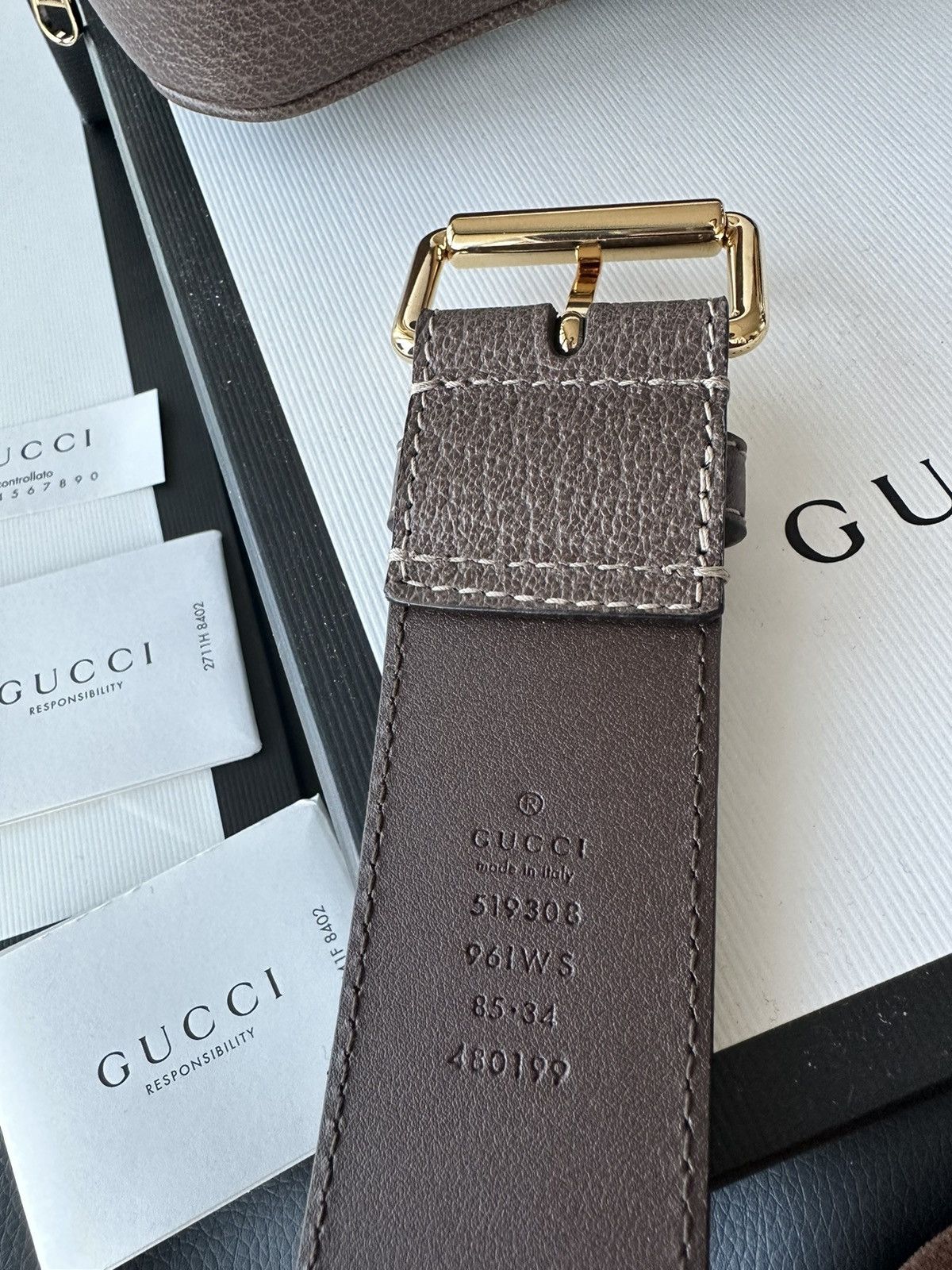 Gucci Super Runway Limited Edition Rare GG Logo Leather Belt Bag Size ONE SIZE - 13 Thumbnail