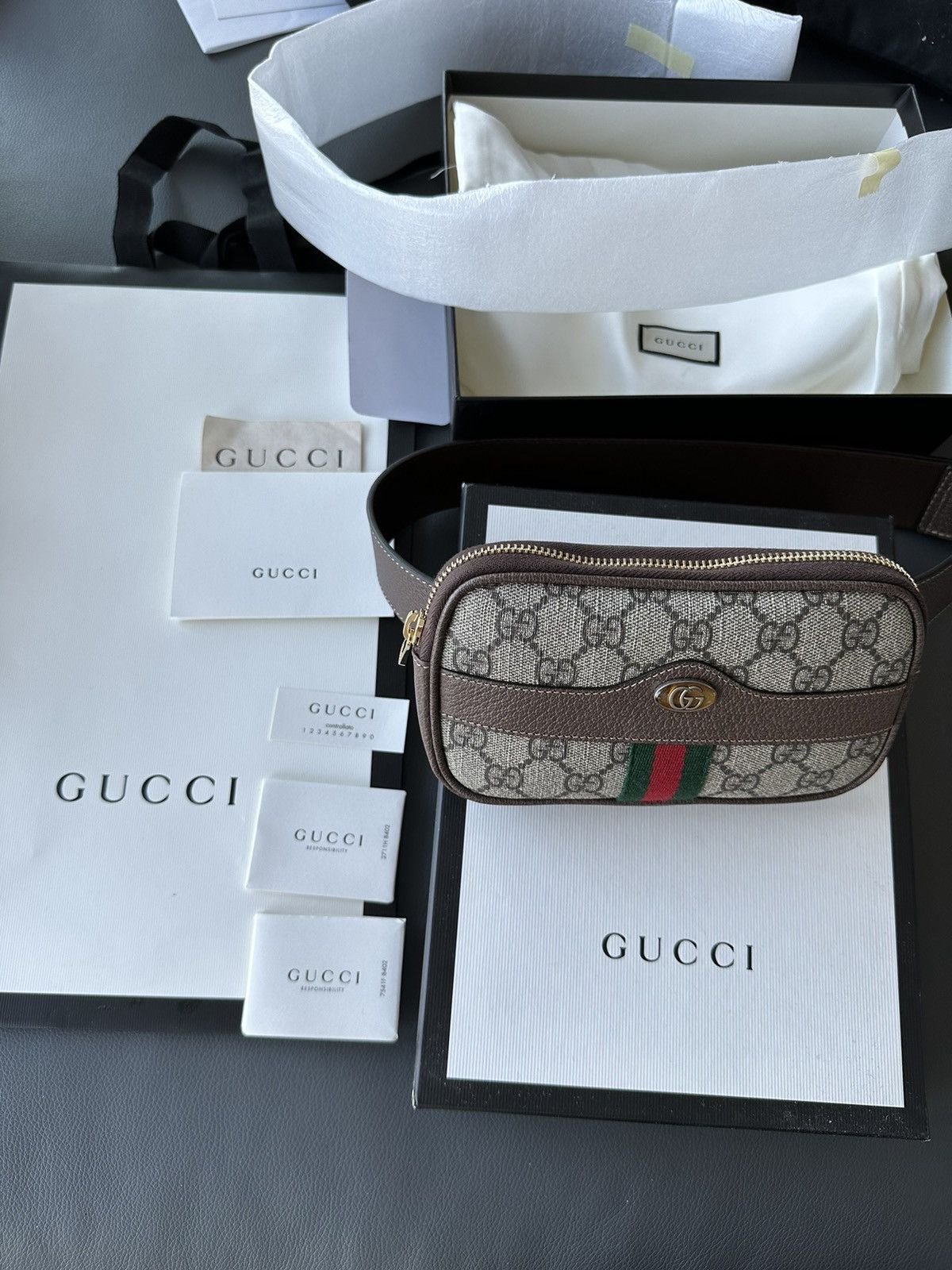 Gucci Super Runway Limited Edition Rare GG Logo Leather Belt Bag Size ONE SIZE - 18 Thumbnail
