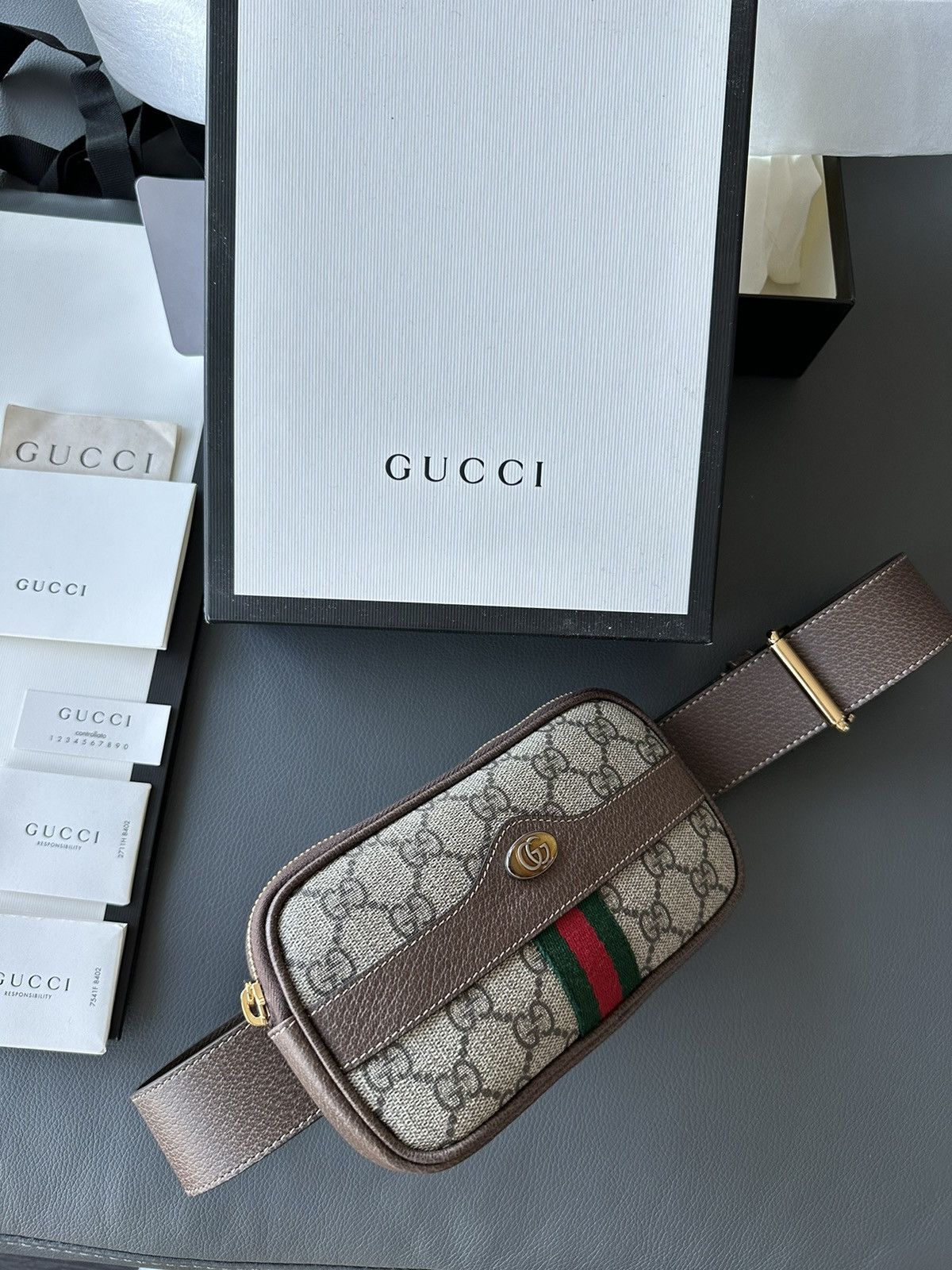 Gucci Super Runway Limited Edition Rare GG Logo Leather Belt Bag Size ONE SIZE - 21 Thumbnail